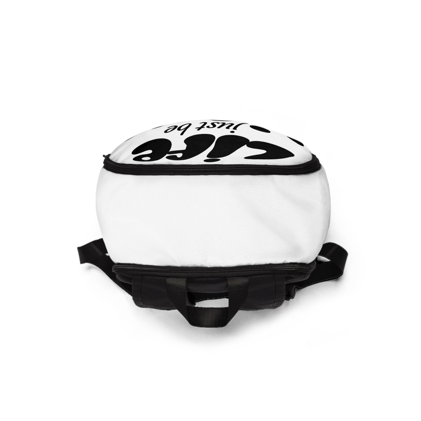 Life Just Be Life'n Inspirational Fabric Backpack