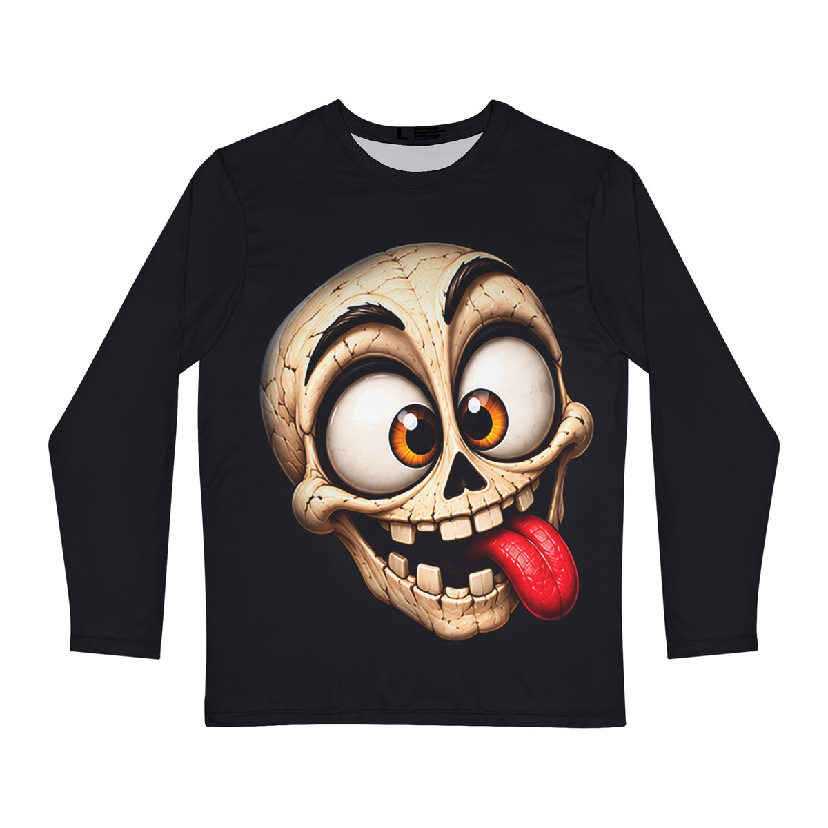 Funny Tongue-Out Skeleton Long Sleeve Shirt