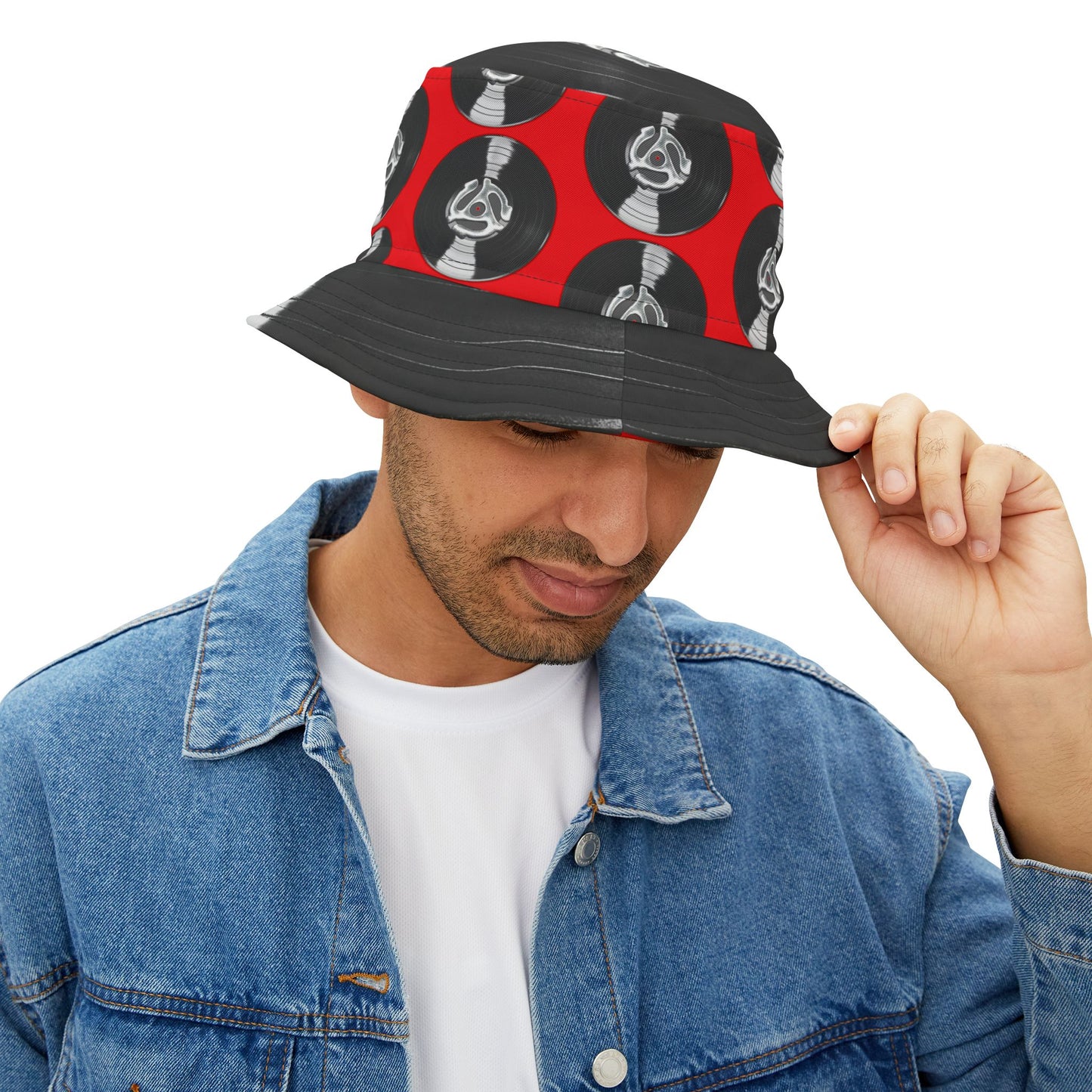 Old School Bucket Hat (Red)