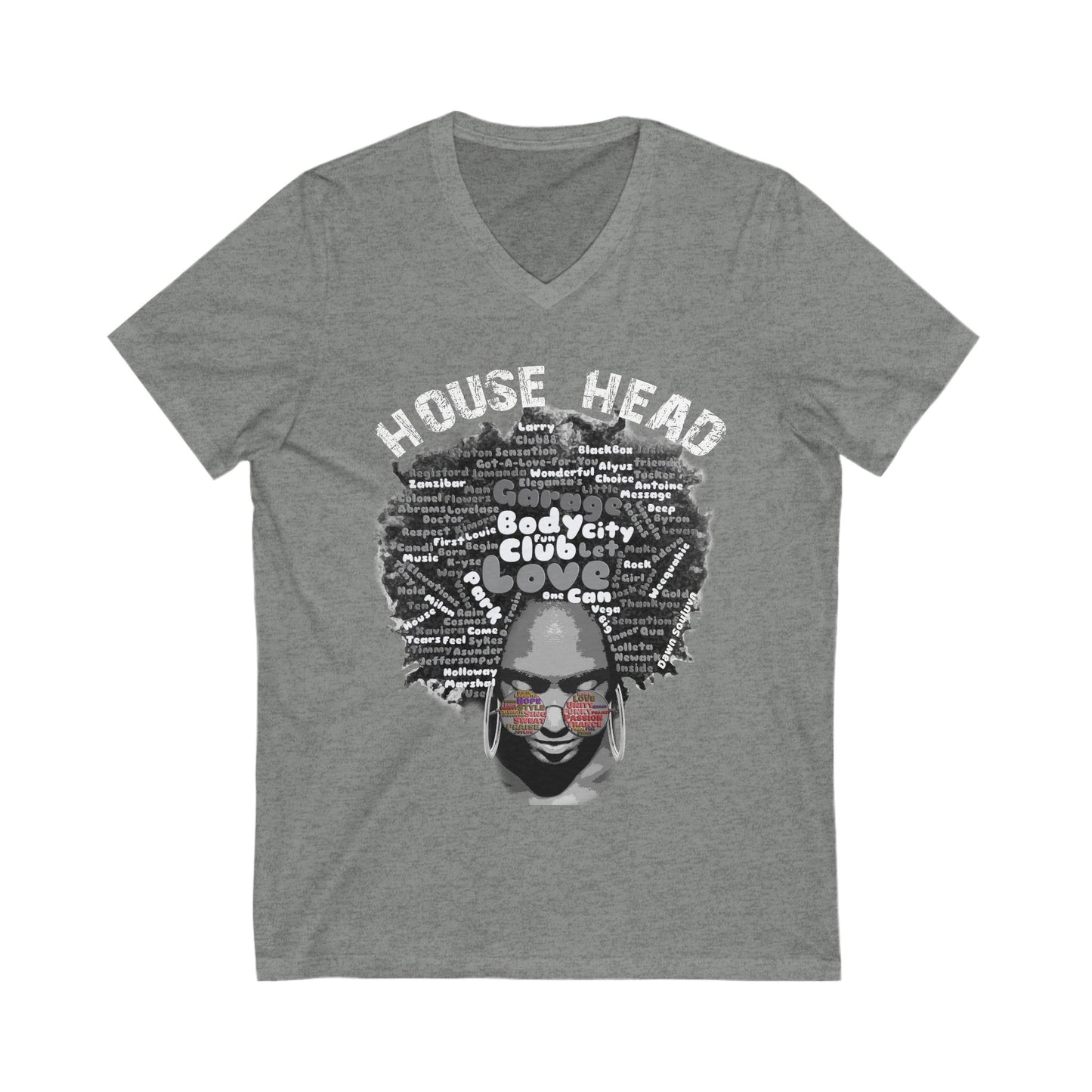 Unisex Jersey Short Sleeve V-Neck Tee