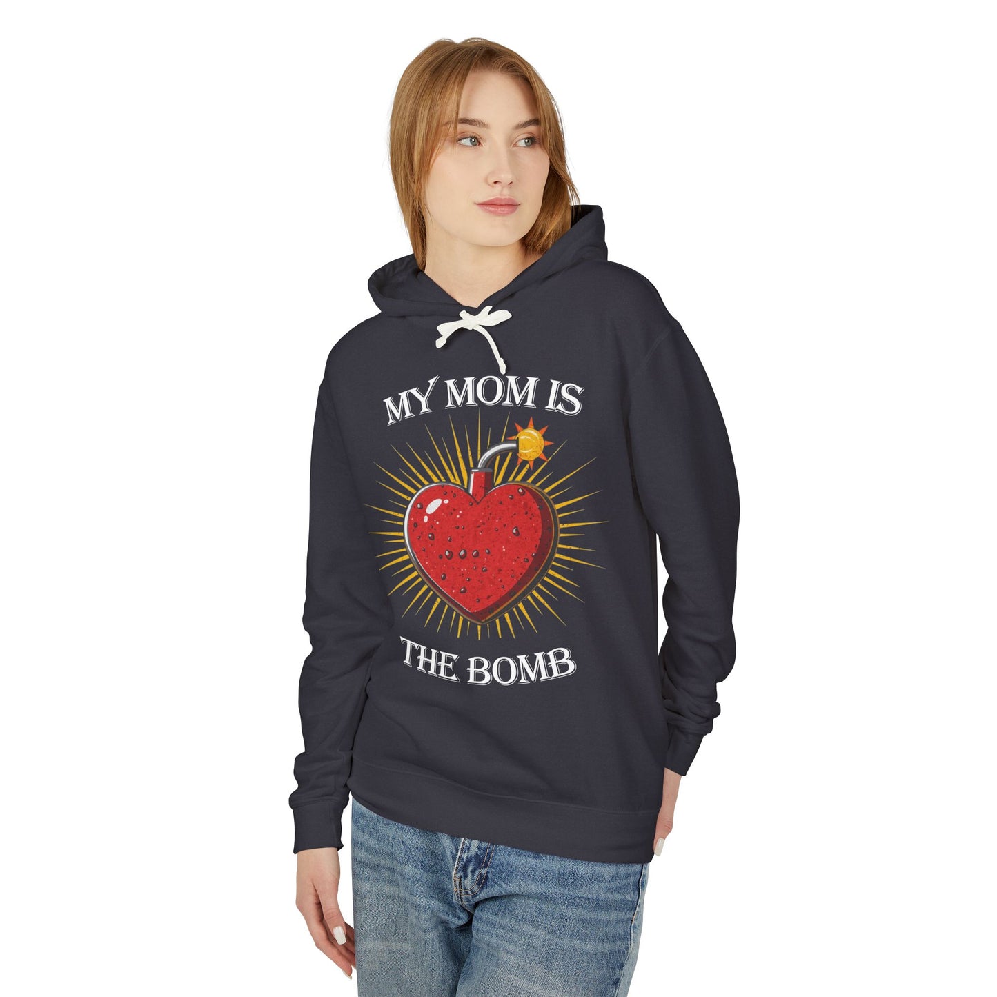 Exploding Heart Graphic Hoodie — Retro Tattoo Style Pullover