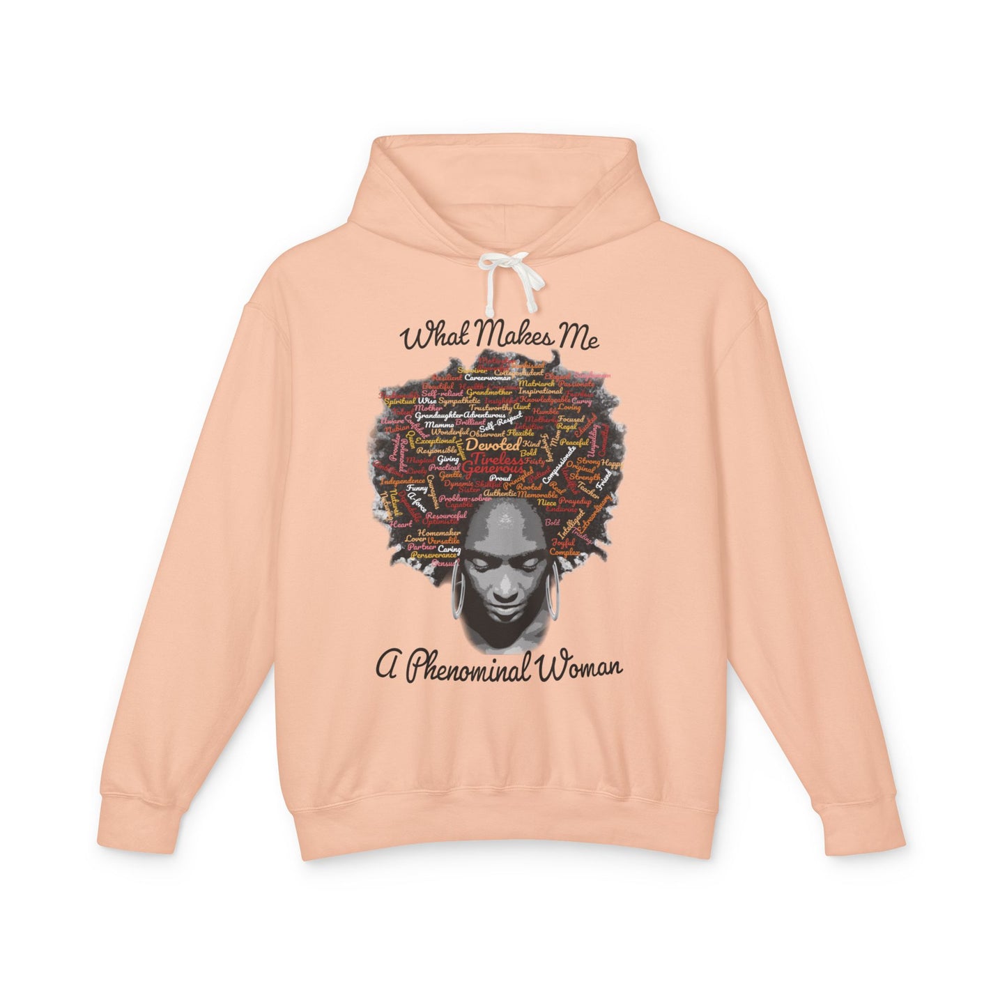 Phenomenal Woman Hoodie – "What Makes Me A Phenomenal Woman" Afrocentric Art Sweatshirt