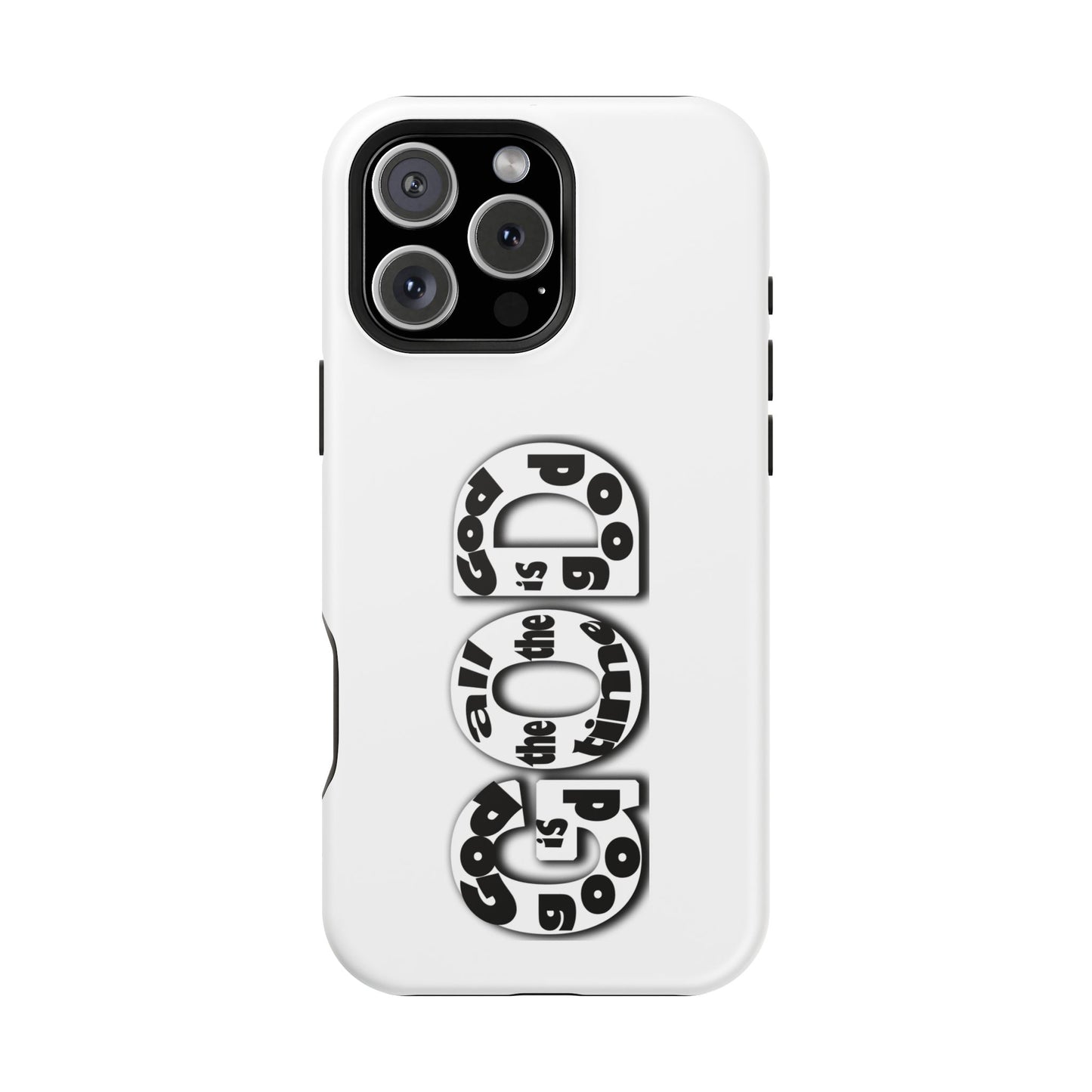 Impact-Resistant Magnetic Phone Case — "Good is the New Cool" Retro Text Design