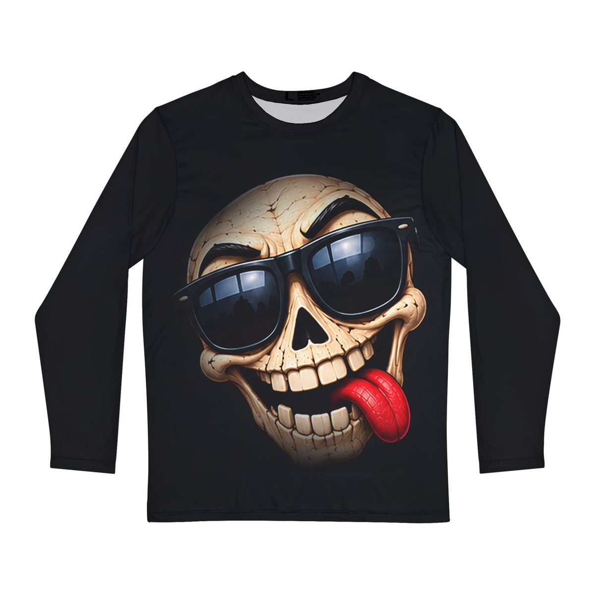 Funny Skull Sunglasses Long Sleeve Shirt