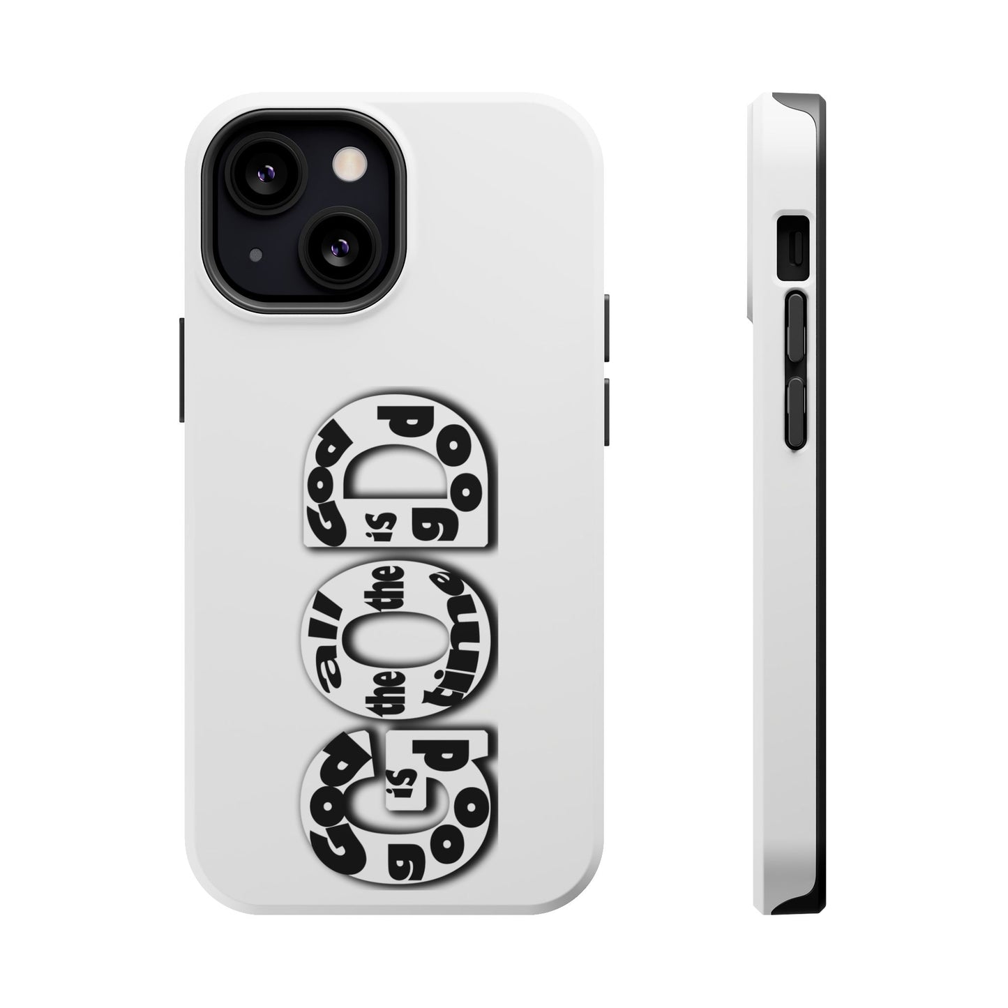 Impact-Resistant Magnetic Phone Case — "Good is the New Cool" Retro Text Design