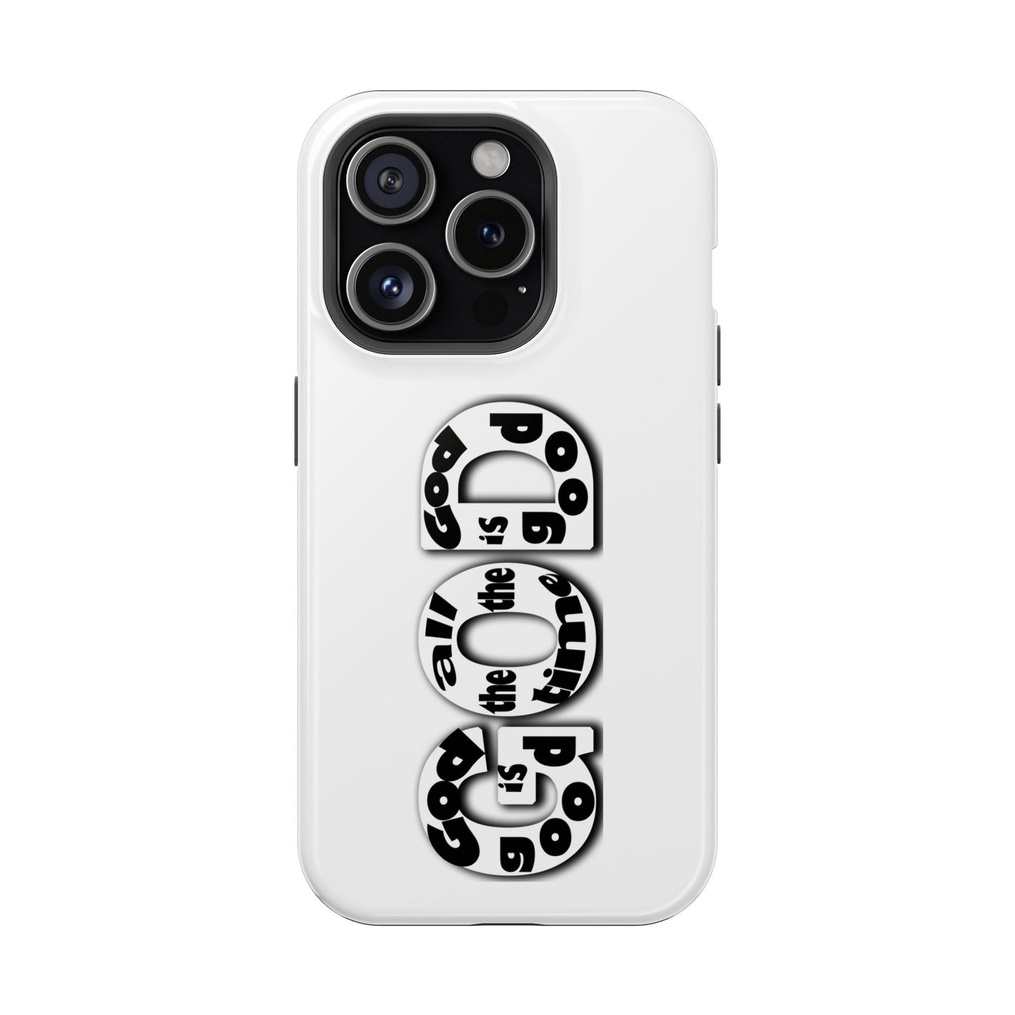 Impact-Resistant Magnetic Phone Case — "Good is the New Cool" Retro Text Design