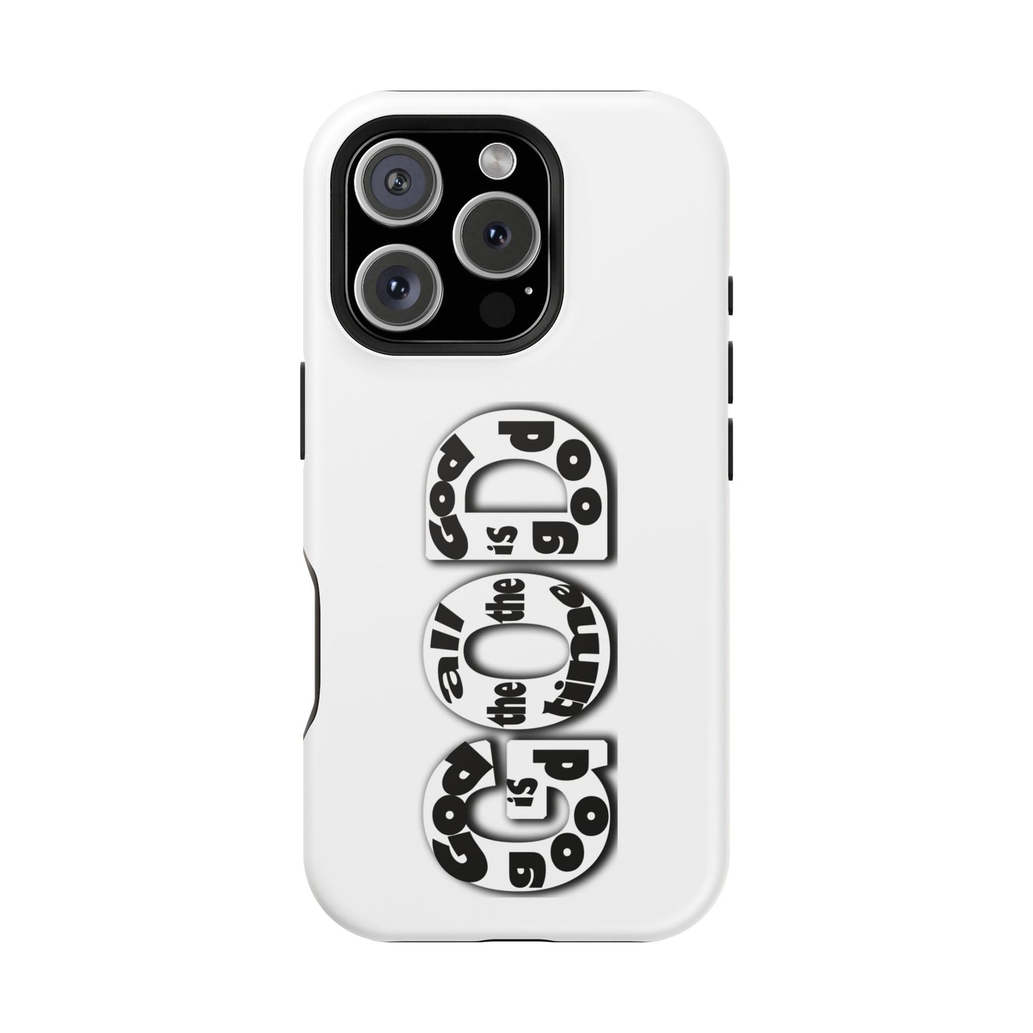 Impact-Resistant Magnetic Phone Case — "Good is the New Cool" Retro Text Design