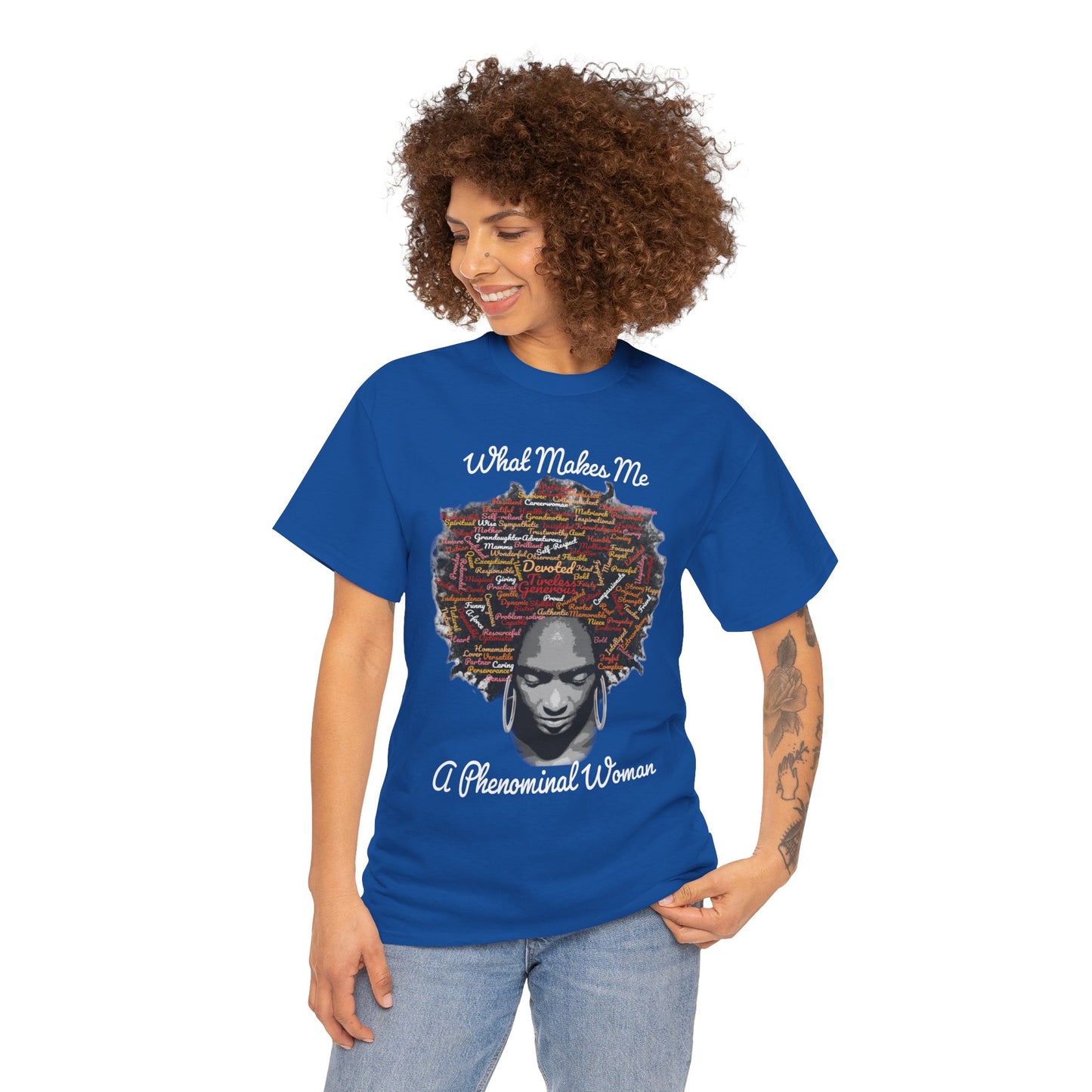 Afrocentric Mindscape T-Shirt — Afro Hair Collage Graphic Tee
