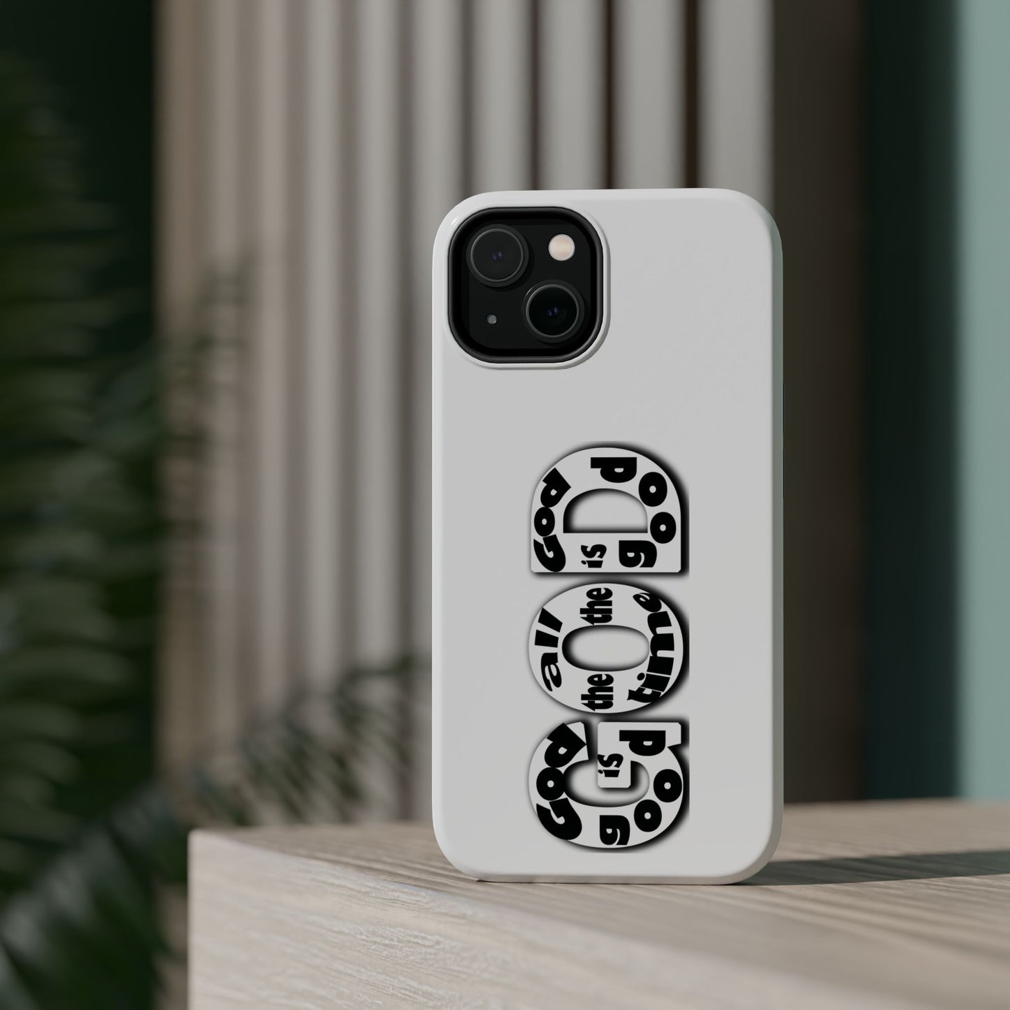 Impact-Resistant Magnetic Phone Case — "Good is the New Cool" Retro Text Design