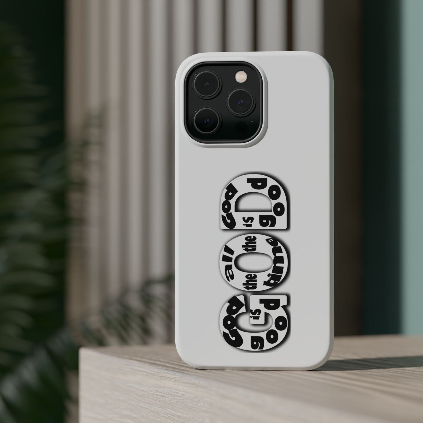 Impact-Resistant Magnetic Phone Case — "Good is the New Cool" Retro Text Design