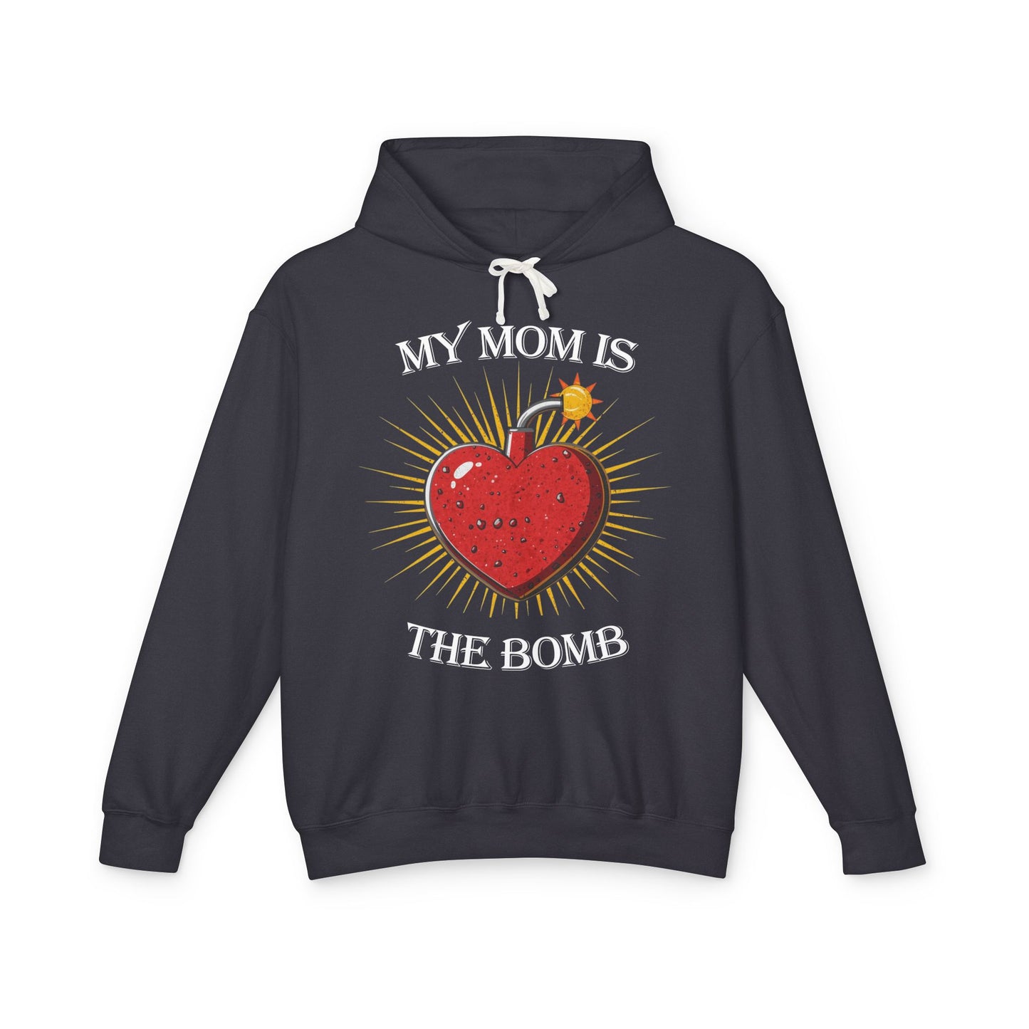 Exploding Heart Graphic Hoodie — Retro Tattoo Style Pullover