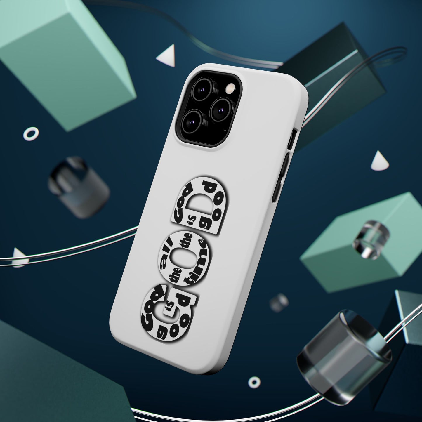 Impact-Resistant Magnetic Phone Case — "Good is the New Cool" Retro Text Design