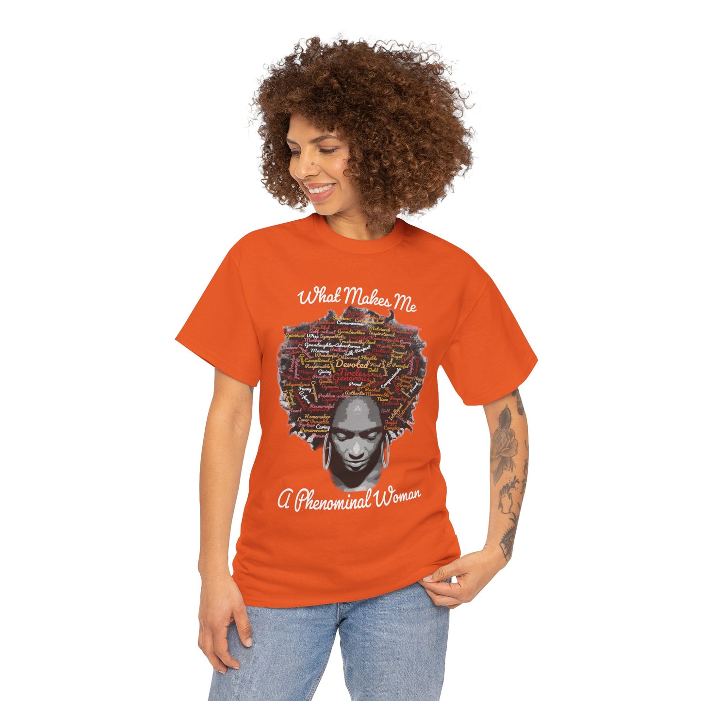 Afrocentric Mindscape T-Shirt — Afro Hair Collage Graphic Tee