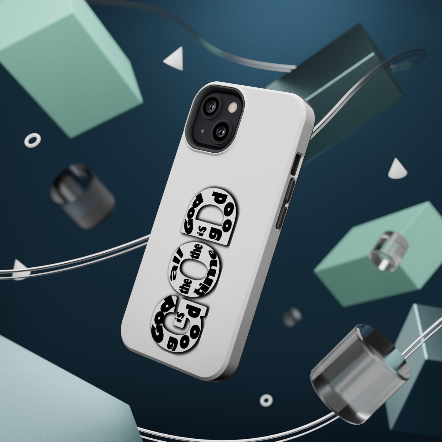 Impact-Resistant Magnetic Phone Case — "Good is the New Cool" Retro Text Design