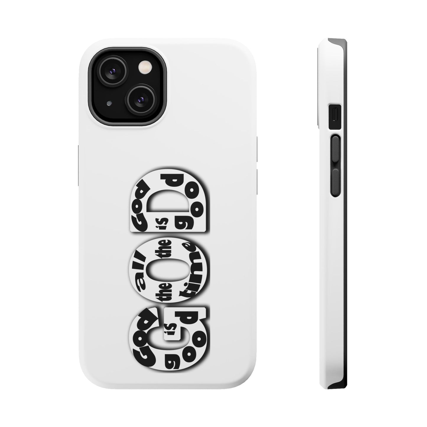 Impact-Resistant Magnetic Phone Case — "Good is the New Cool" Retro Text Design