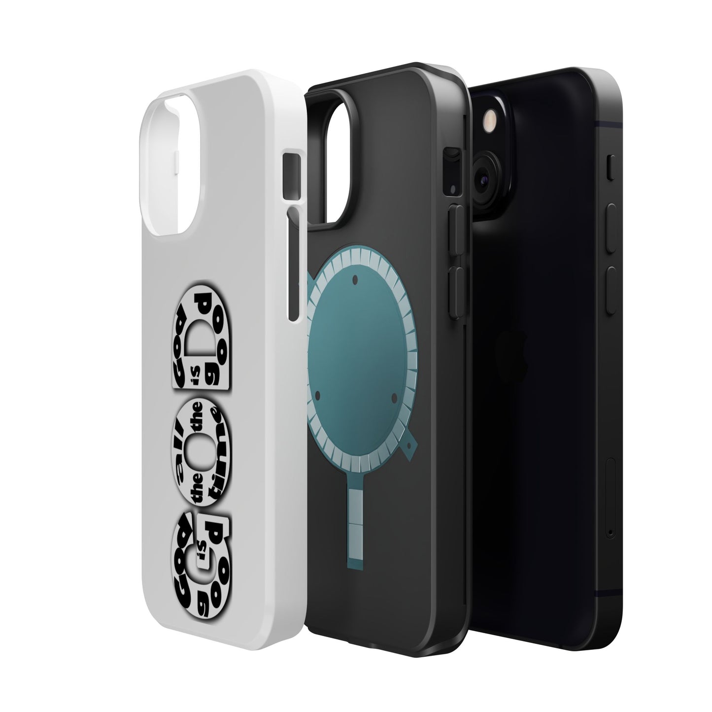Impact-Resistant Magnetic Phone Case — "Good is the New Cool" Retro Text Design