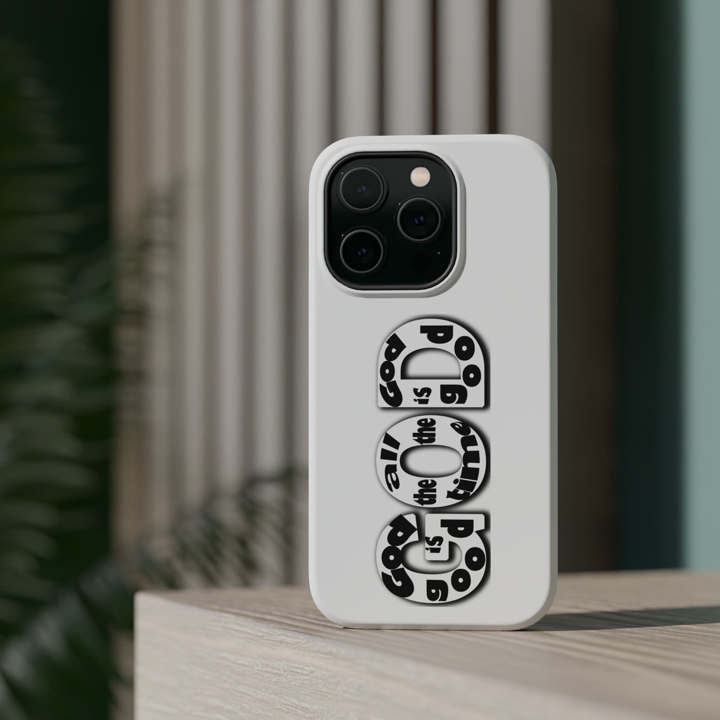 Impact-Resistant Magnetic Phone Case — "Good is the New Cool" Retro Text Design