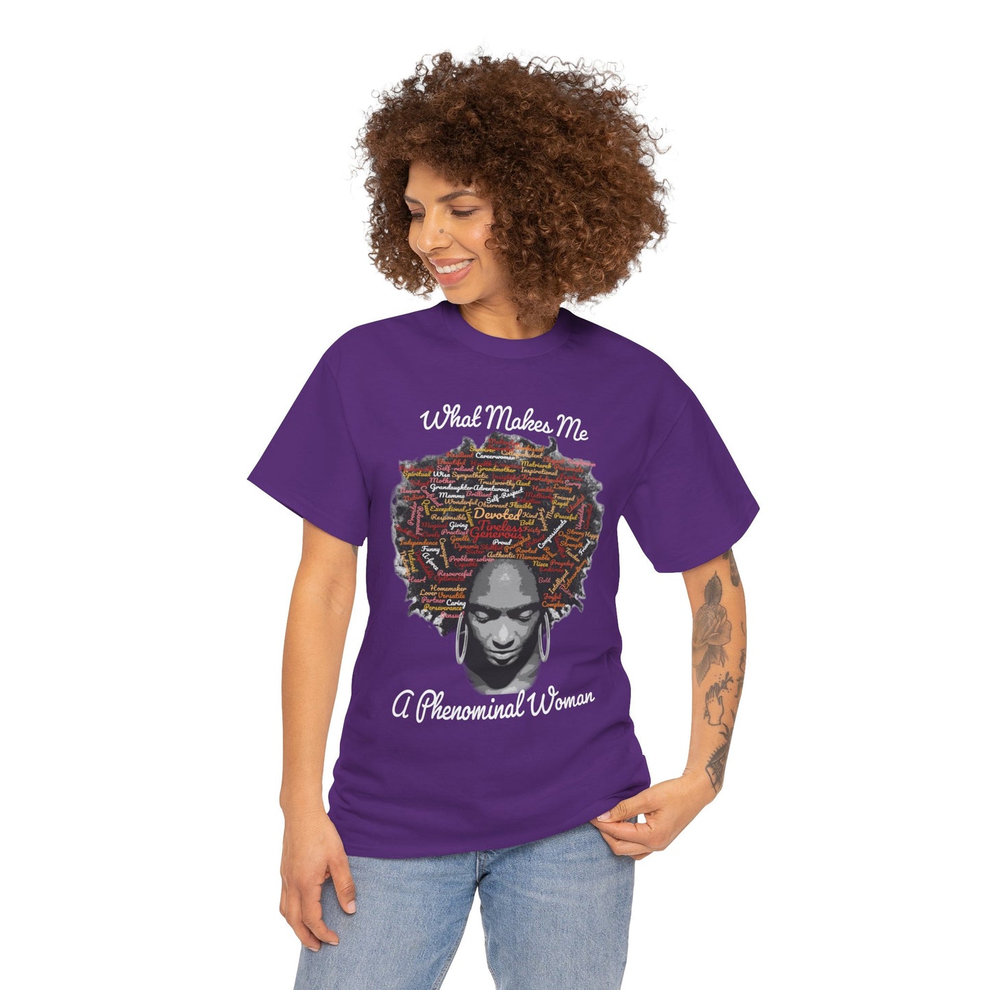Afrocentric Mindscape T-Shirt — Afro Hair Collage Graphic Tee