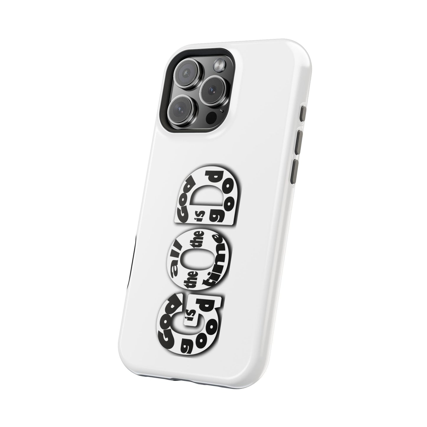 Impact-Resistant Magnetic Phone Case — "Good is the New Cool" Retro Text Design
