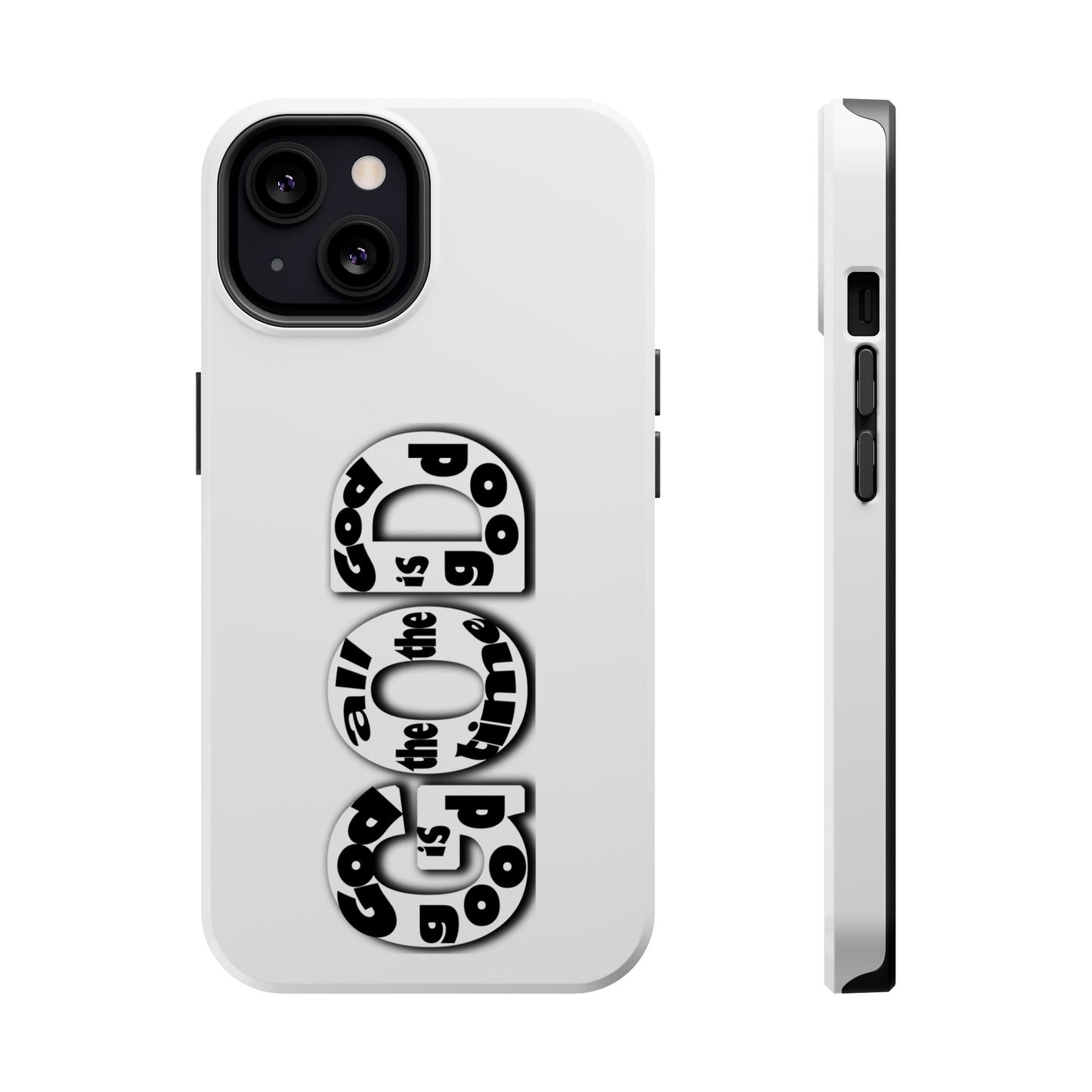 Impact-Resistant Magnetic Phone Case — "Good is the New Cool" Retro Text Design