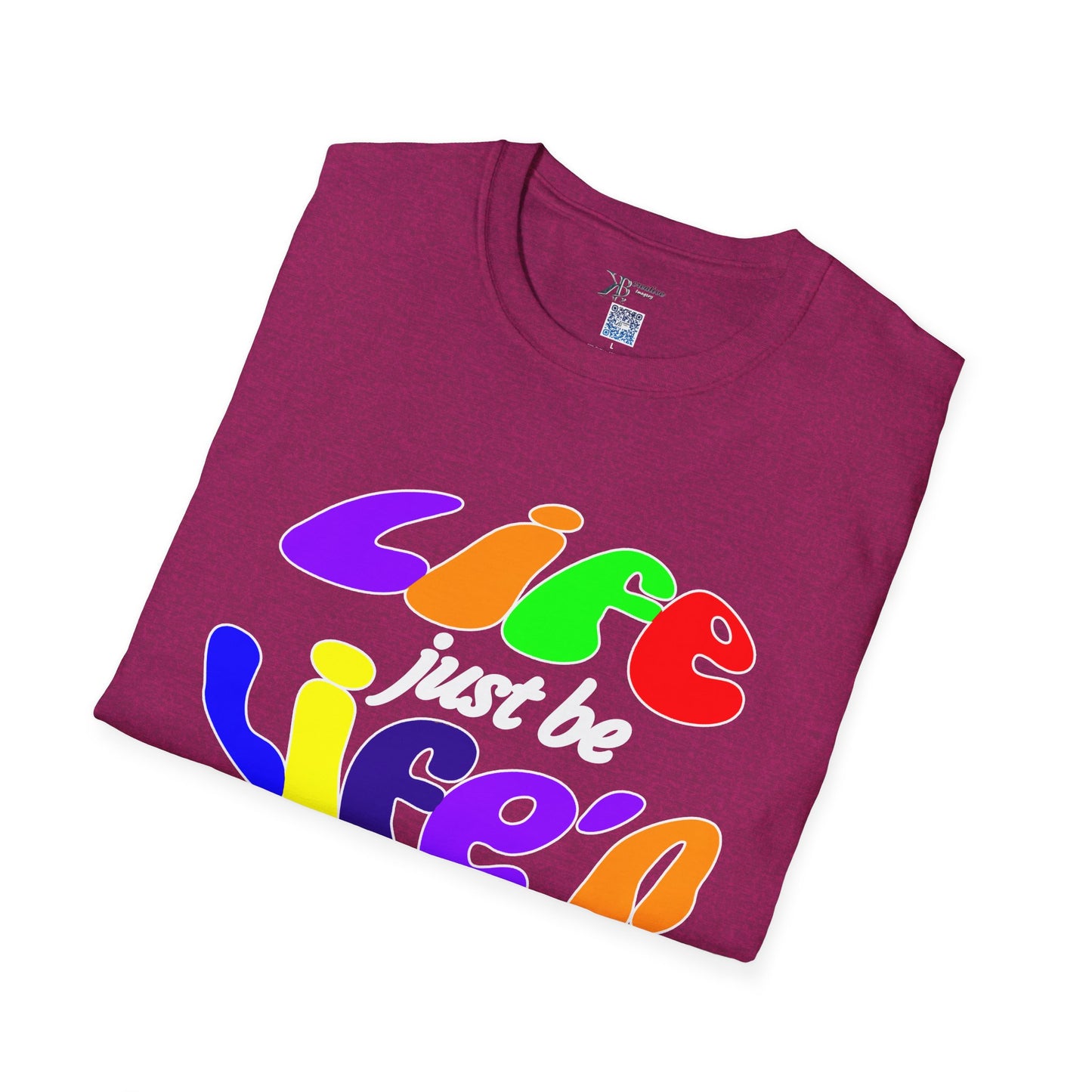 Life Just Be Life'n Tee (dark/VIBGYOR )