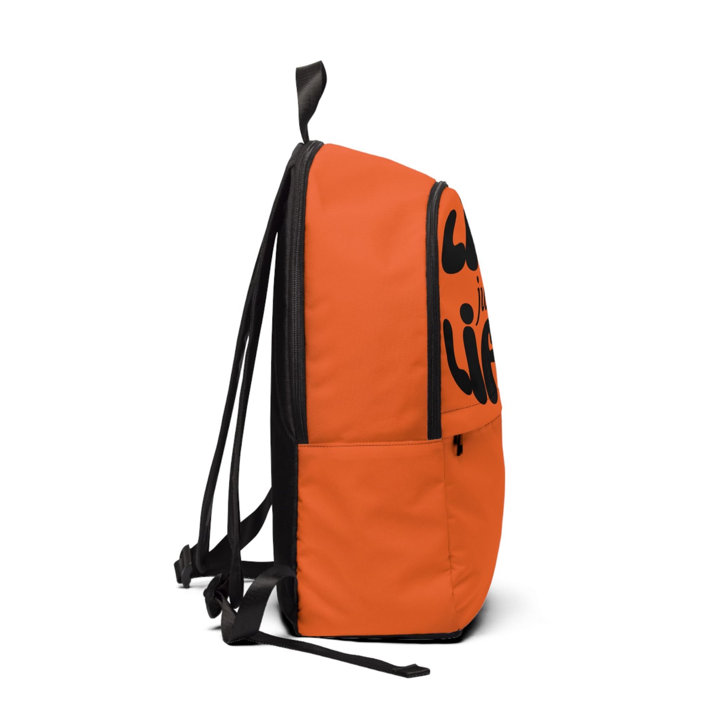 Life Just Be Life'n Inspirational Fabric Backpack