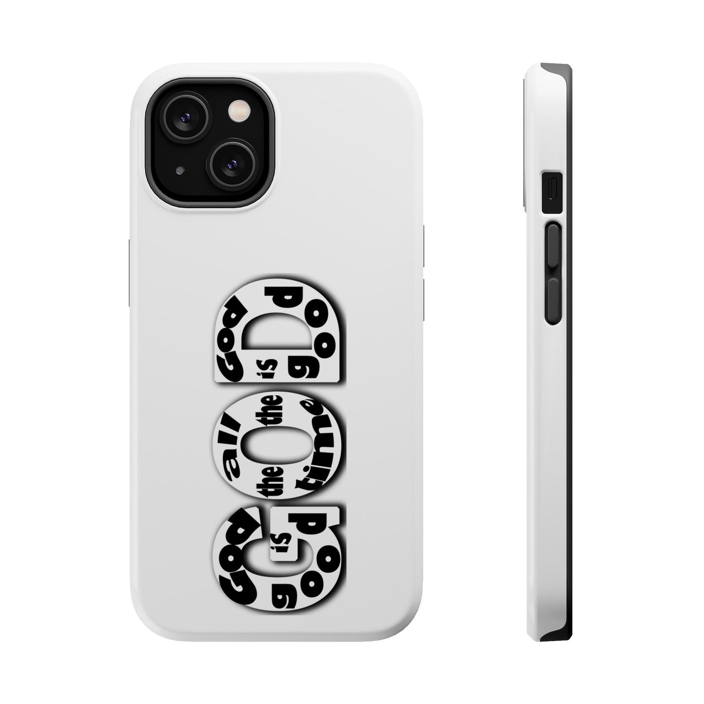 Impact-Resistant Magnetic Phone Case — "Good is the New Cool" Retro Text Design