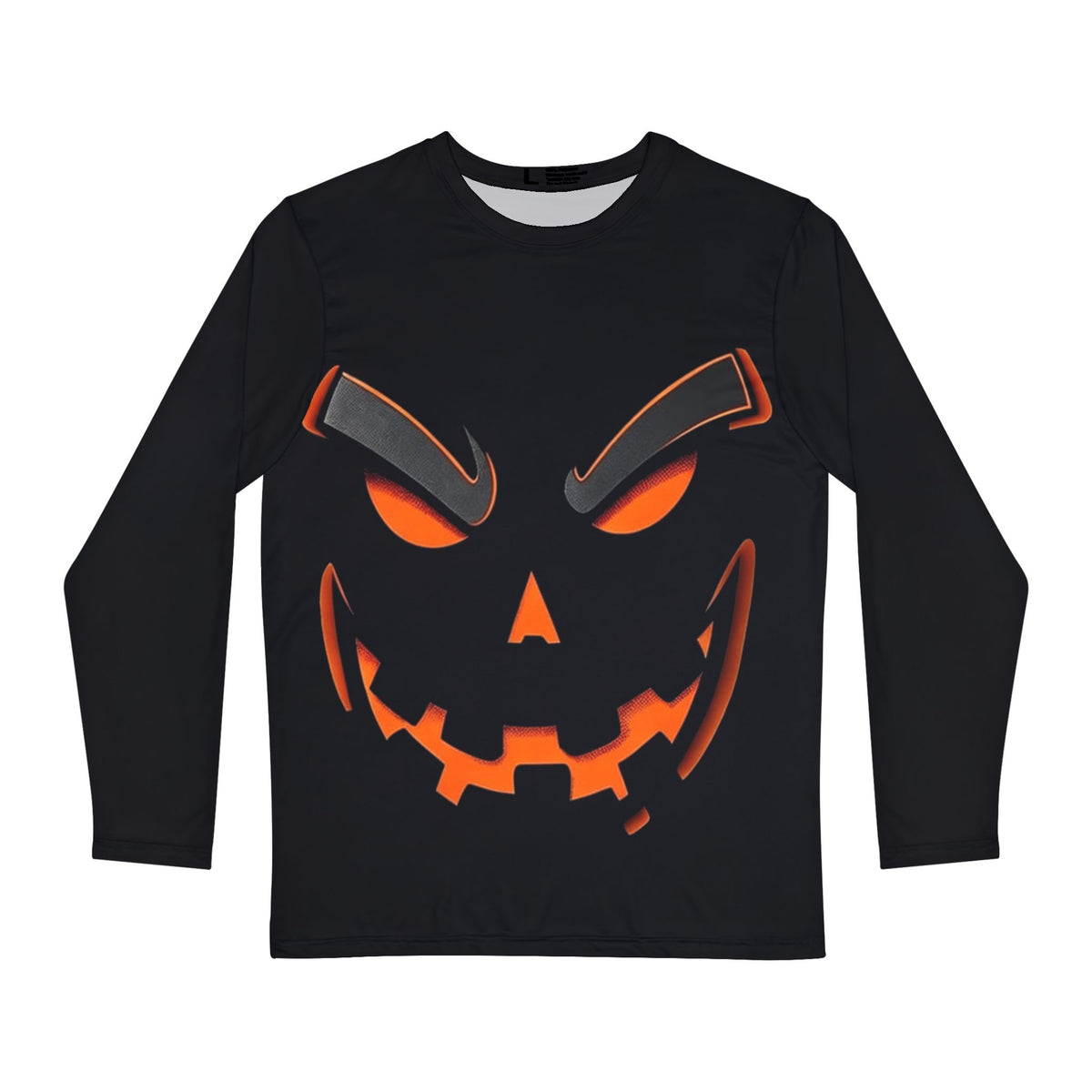 Halloween Pumpkin Face Men's Long Sleeve Shirt