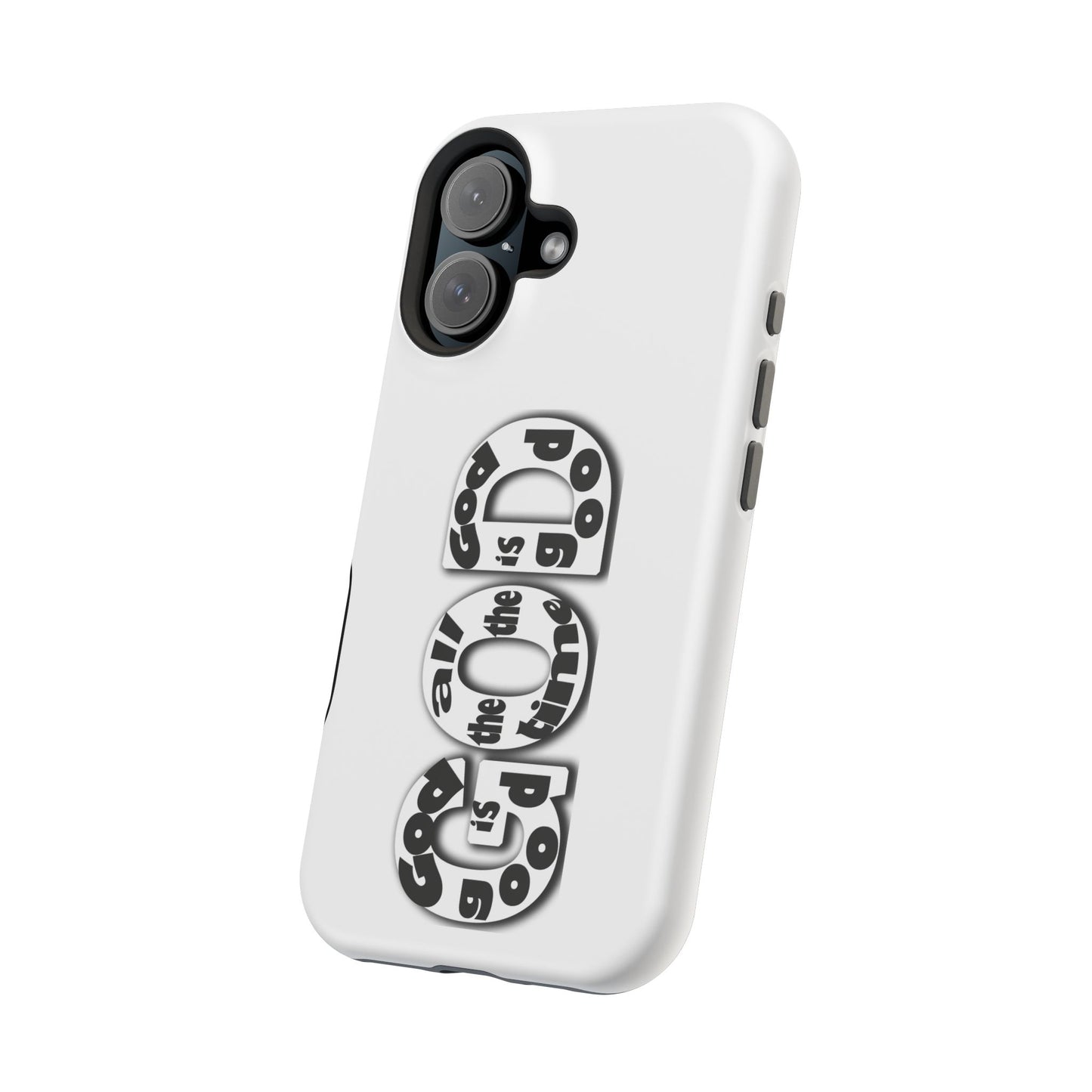Impact-Resistant Magnetic Phone Case — "Good is the New Cool" Retro Text Design