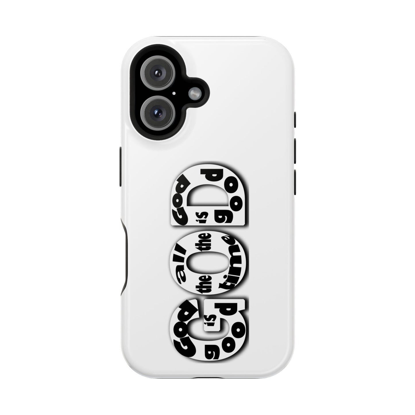 Impact-Resistant Magnetic Phone Case — "Good is the New Cool" Retro Text Design