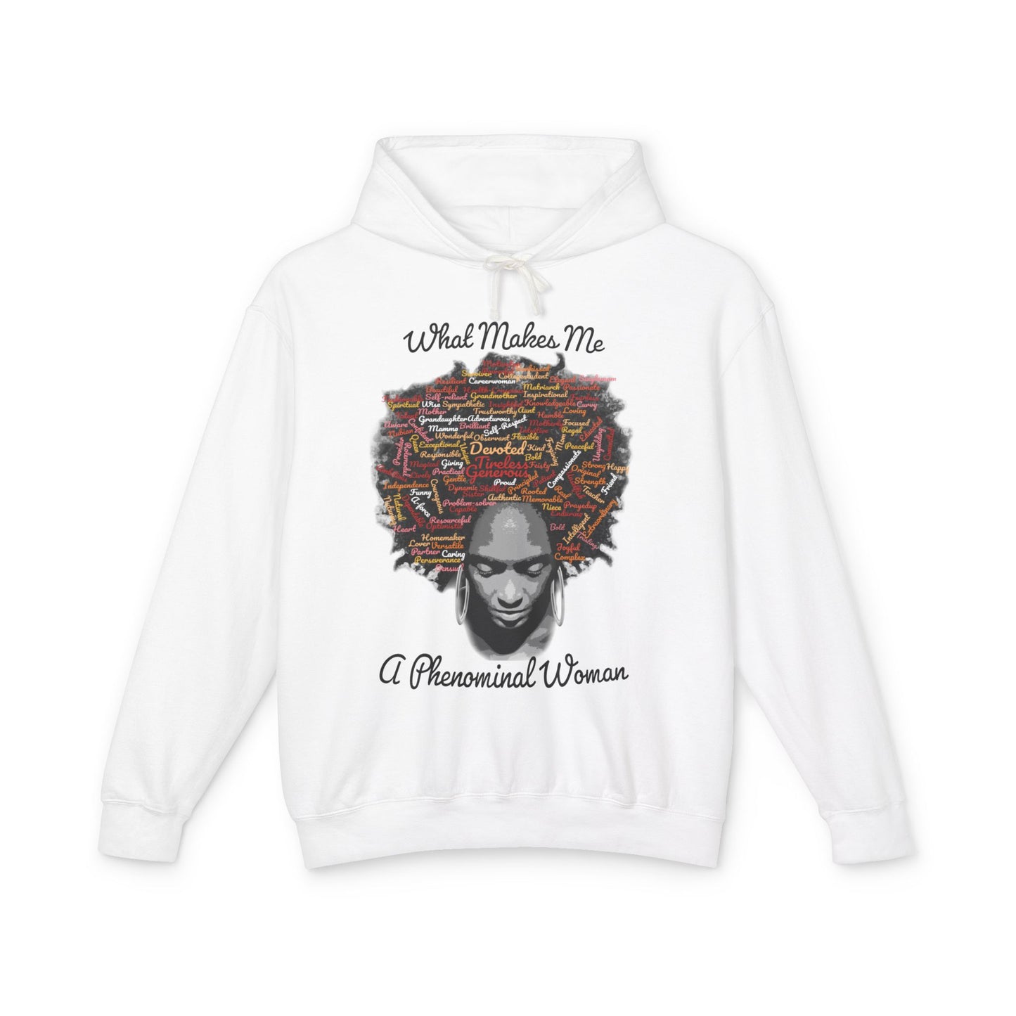 Phenomenal Woman Hoodie – "What Makes Me A Phenomenal Woman" Afrocentric Art Sweatshirt