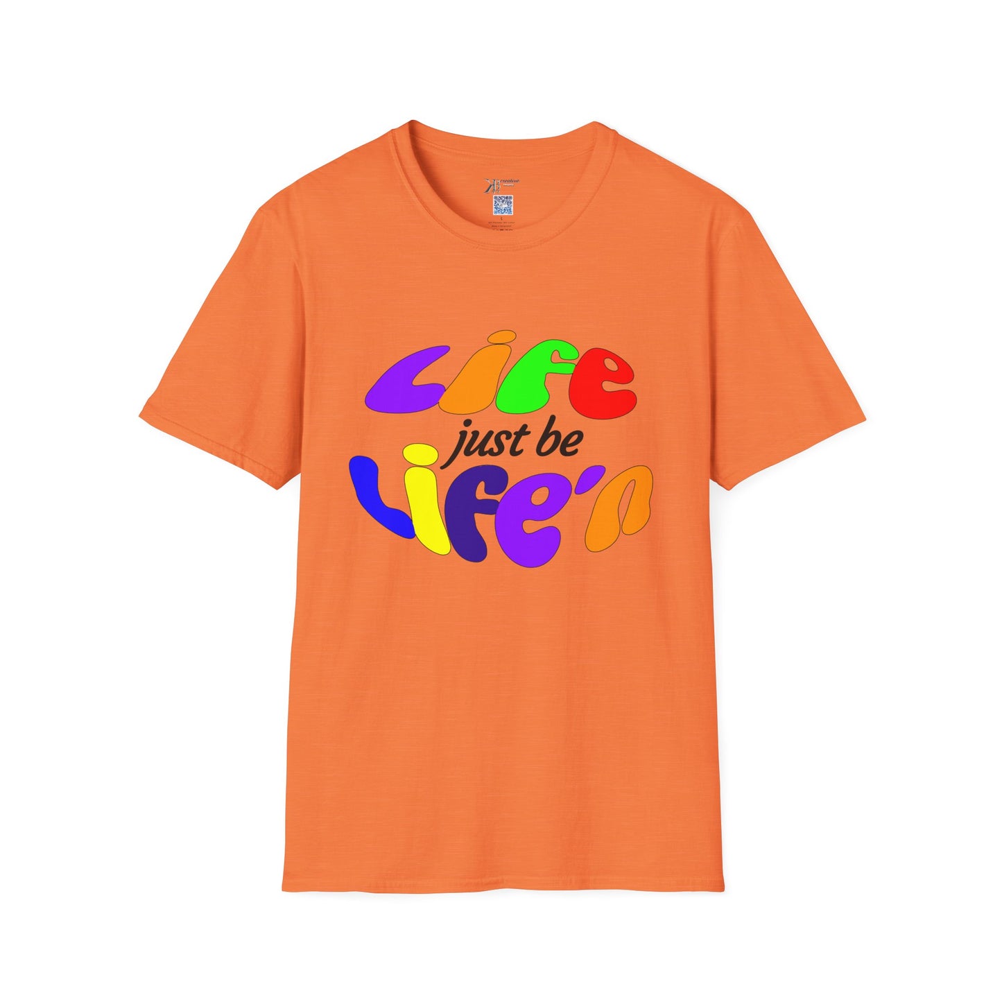 Life Just Be Life'n Tee (light/VIBGYOR )
