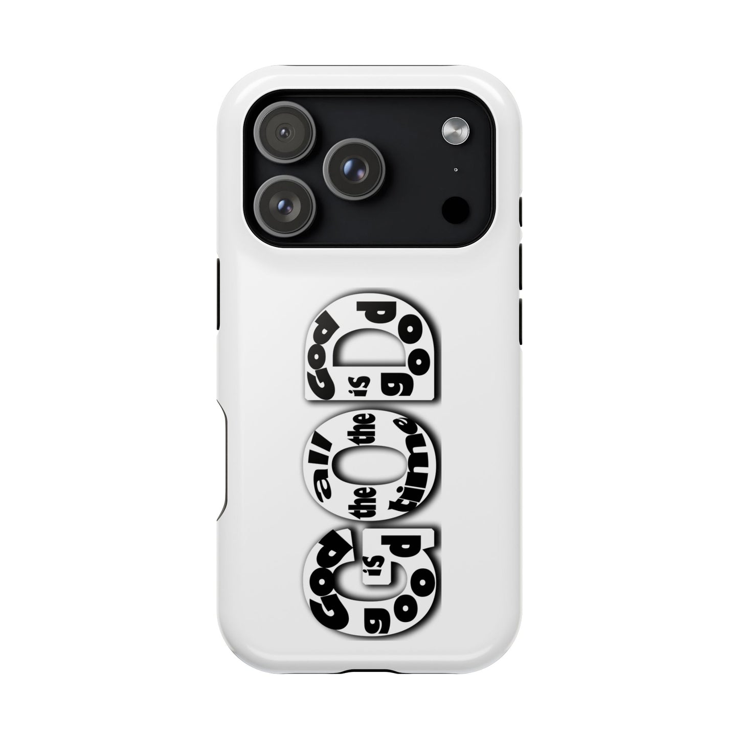Impact-Resistant Magnetic Phone Case — "Good is the New Cool" Retro Text Design