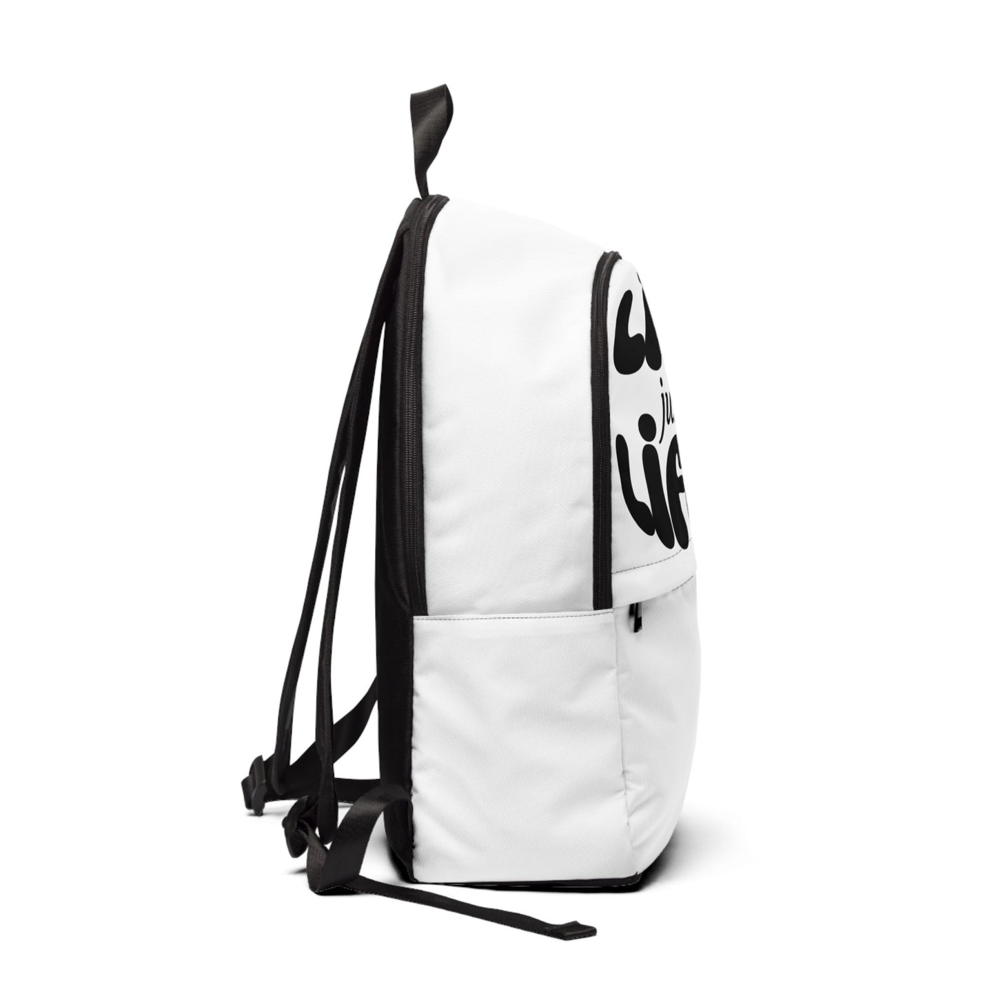 Life Just Be Life'n Inspirational Fabric Backpack