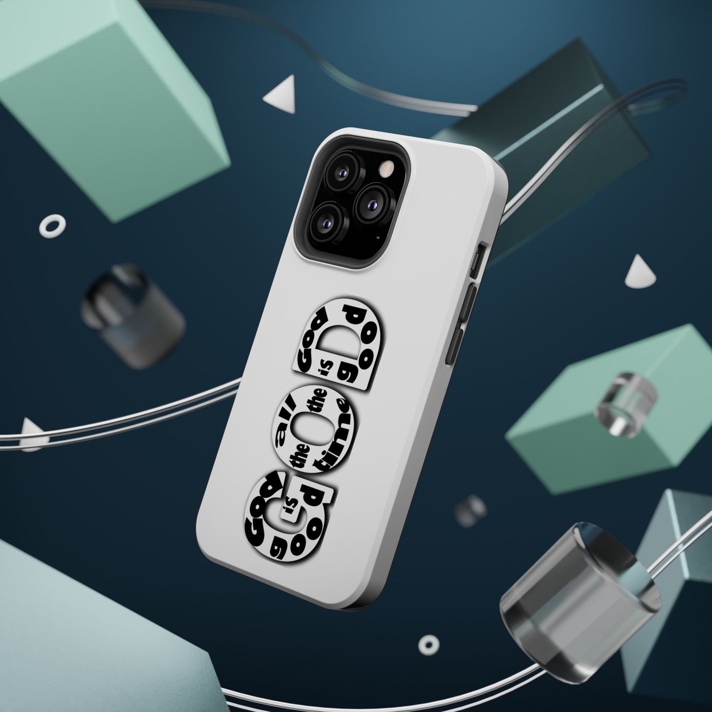 Impact-Resistant Magnetic Phone Case — "Good is the New Cool" Retro Text Design
