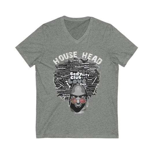 Unisex Jersey Short Sleeve V-Neck Tee