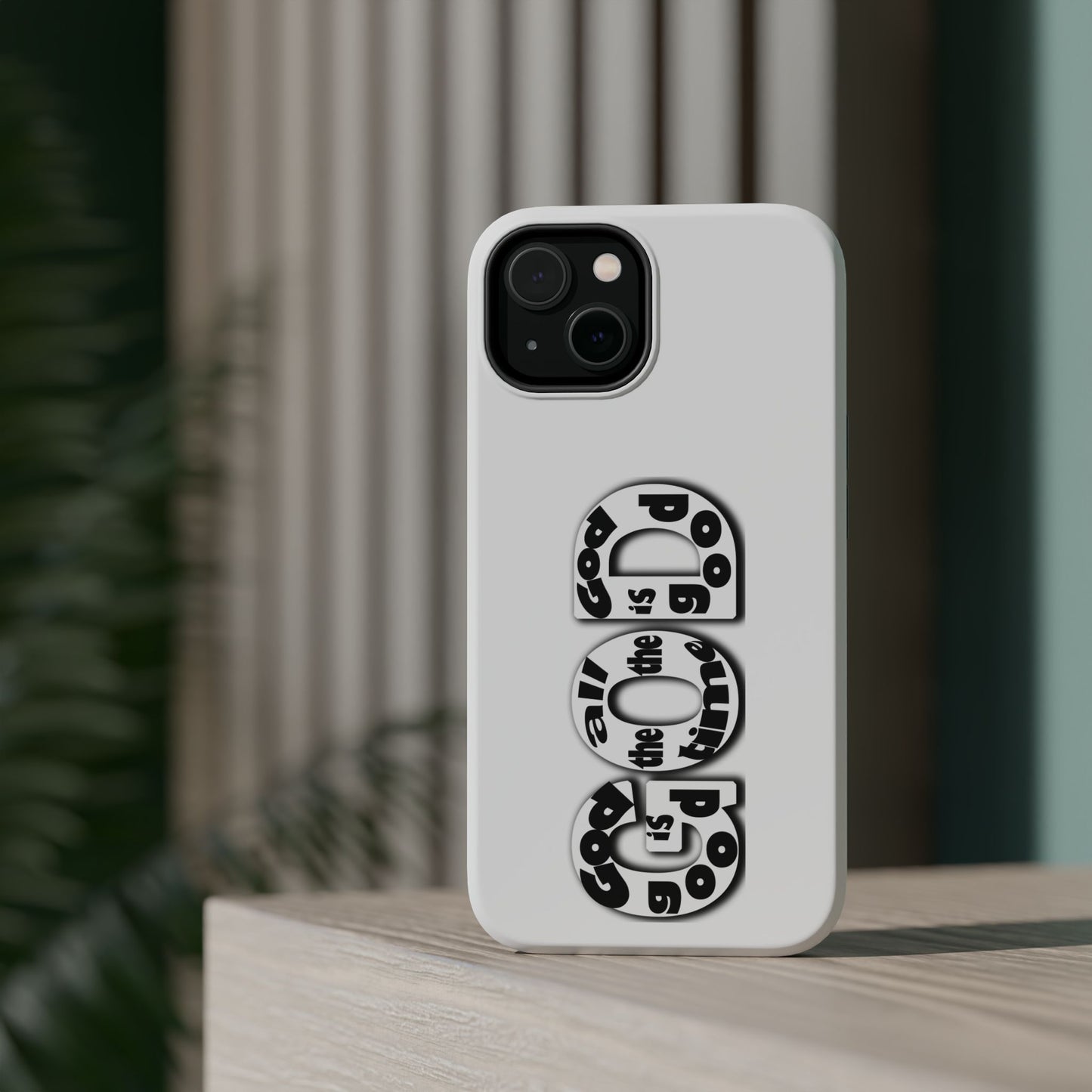 Impact-Resistant Magnetic Phone Case — "Good is the New Cool" Retro Text Design