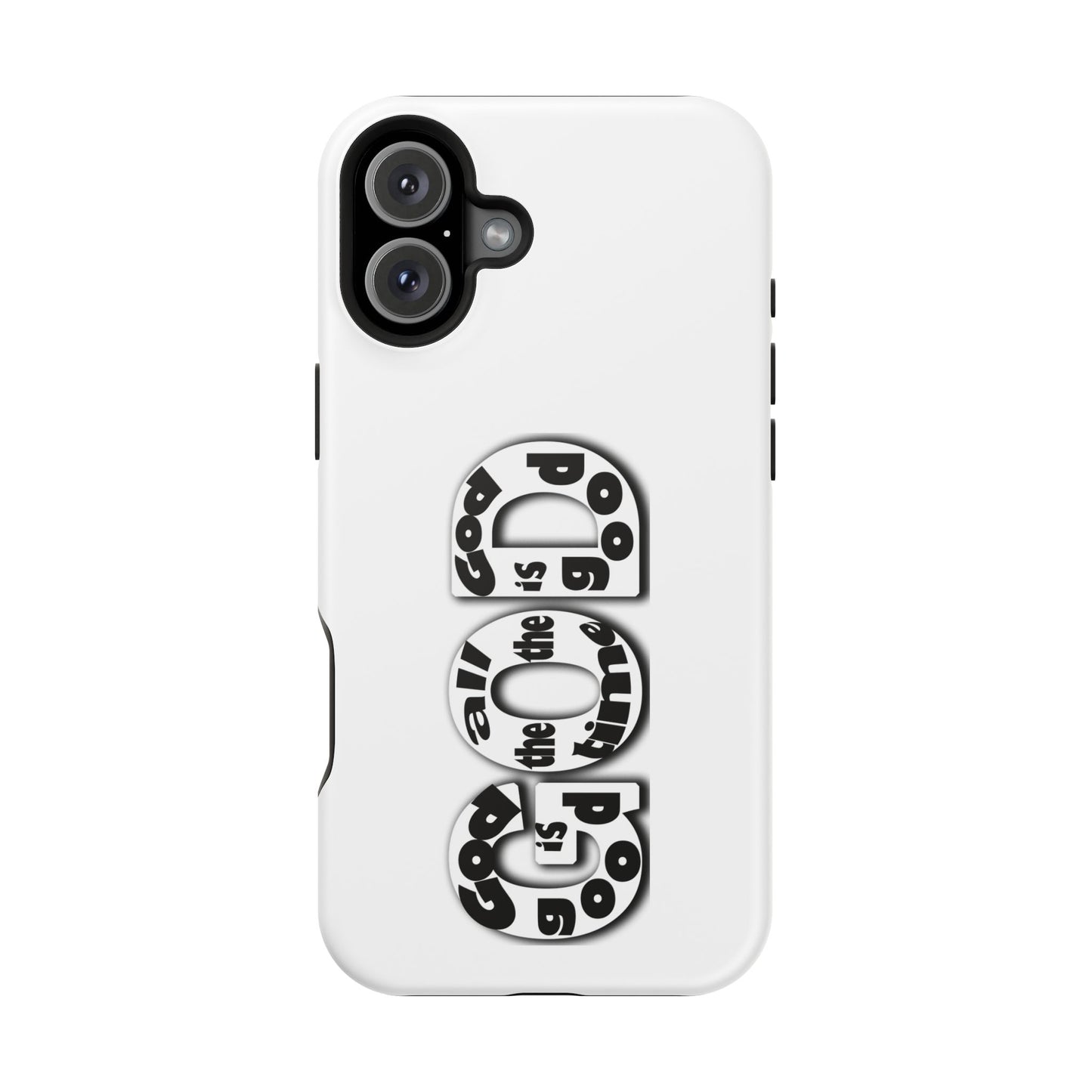 Impact-Resistant Magnetic Phone Case — "Good is the New Cool" Retro Text Design