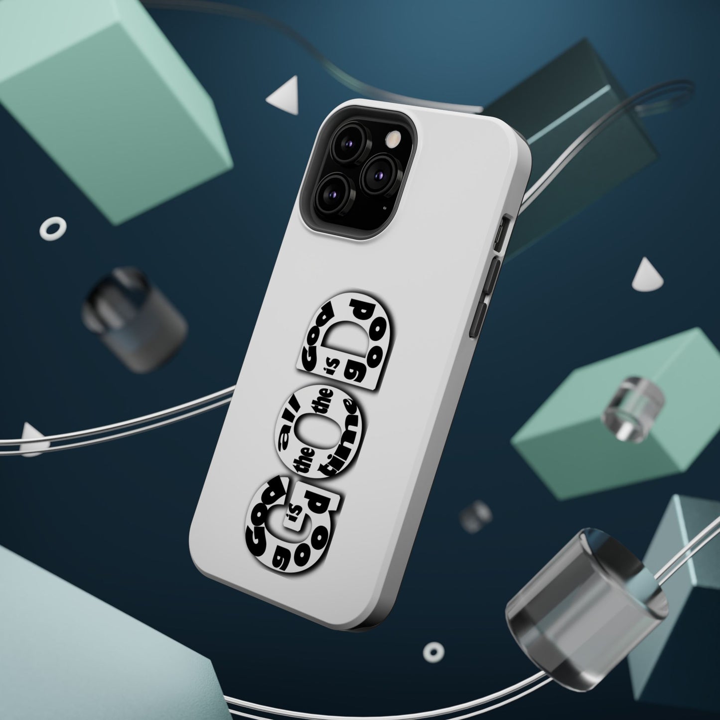 Impact-Resistant Magnetic Phone Case — "Good is the New Cool" Retro Text Design