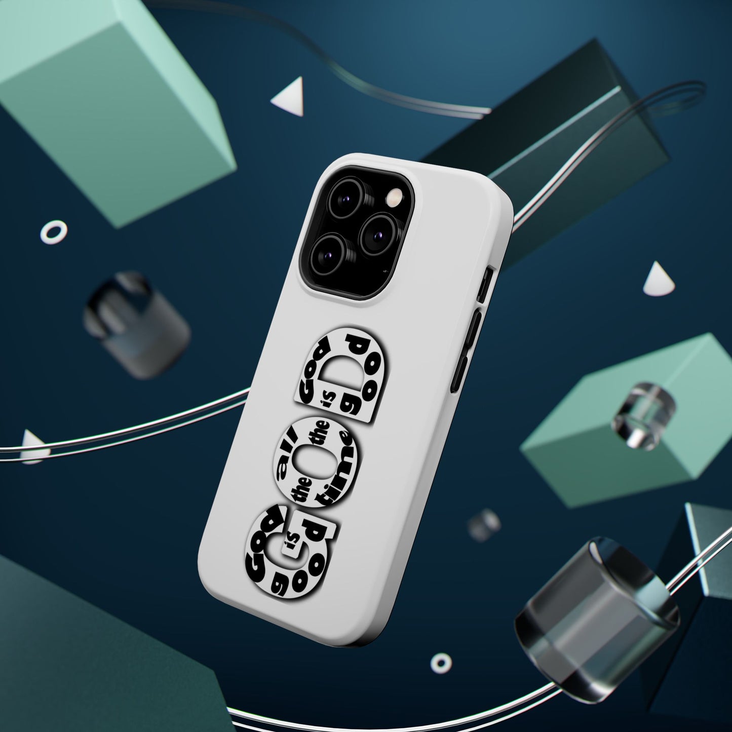 Impact-Resistant Magnetic Phone Case — "Good is the New Cool" Retro Text Design