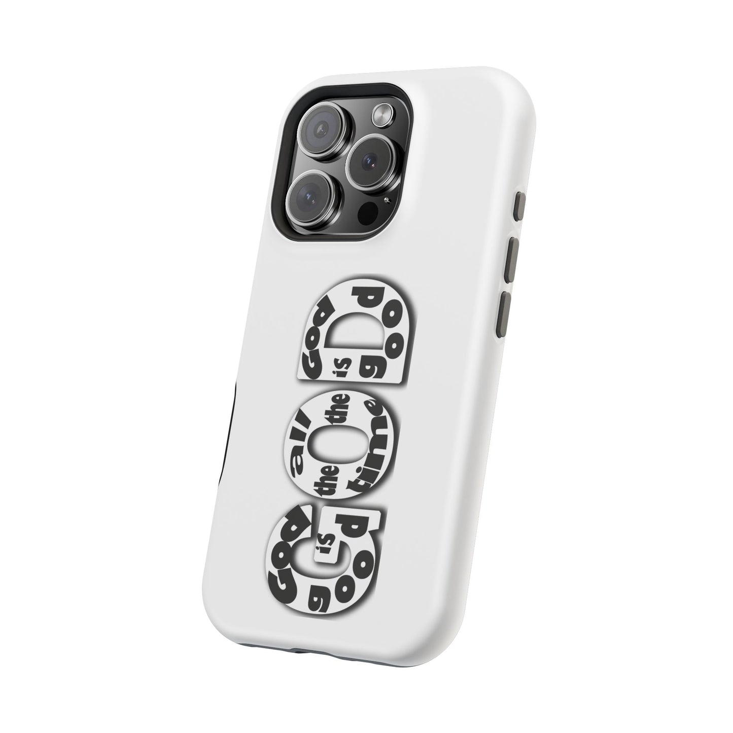 Impact-Resistant Magnetic Phone Case — "Good is the New Cool" Retro Text Design