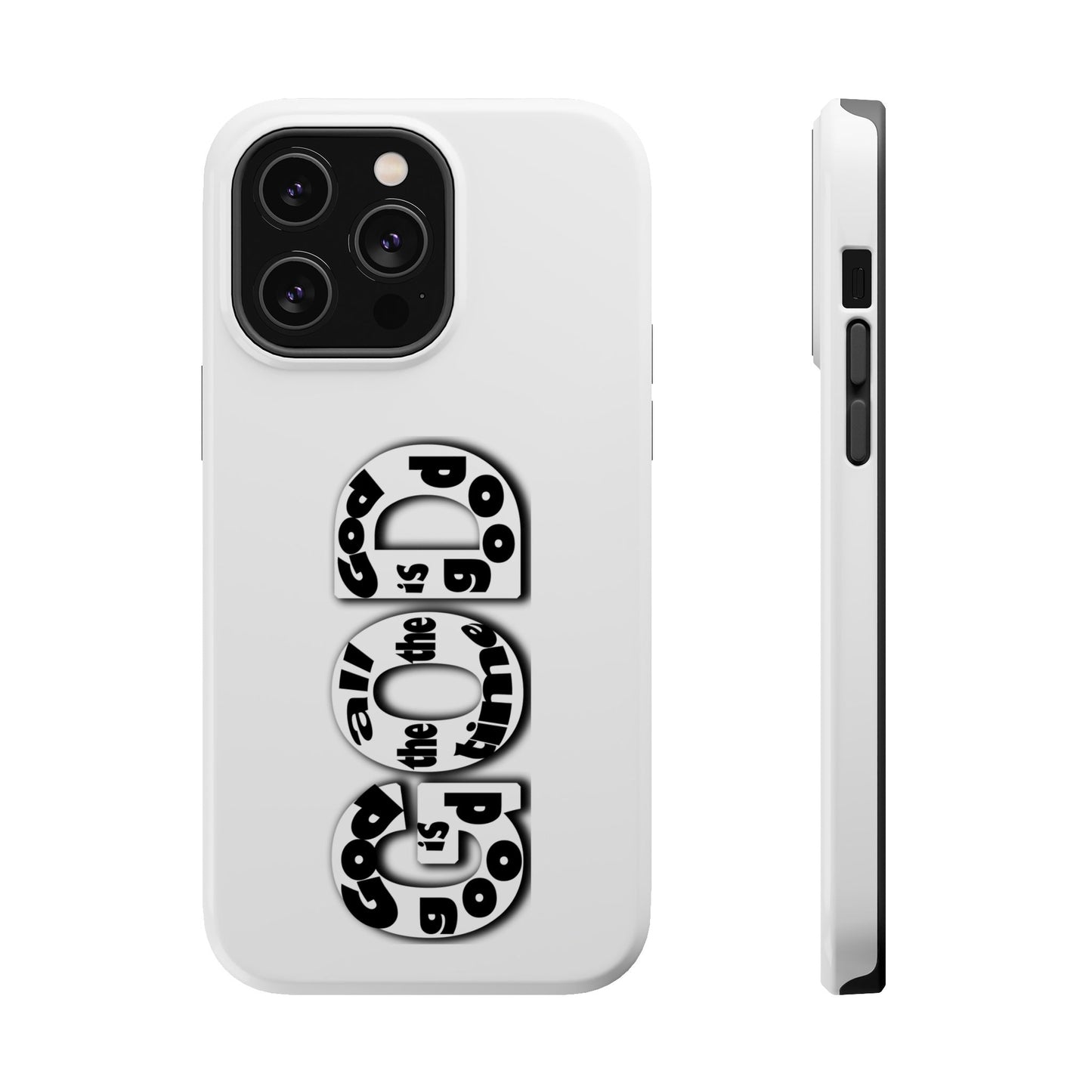 Impact-Resistant Magnetic Phone Case — "Good is the New Cool" Retro Text Design