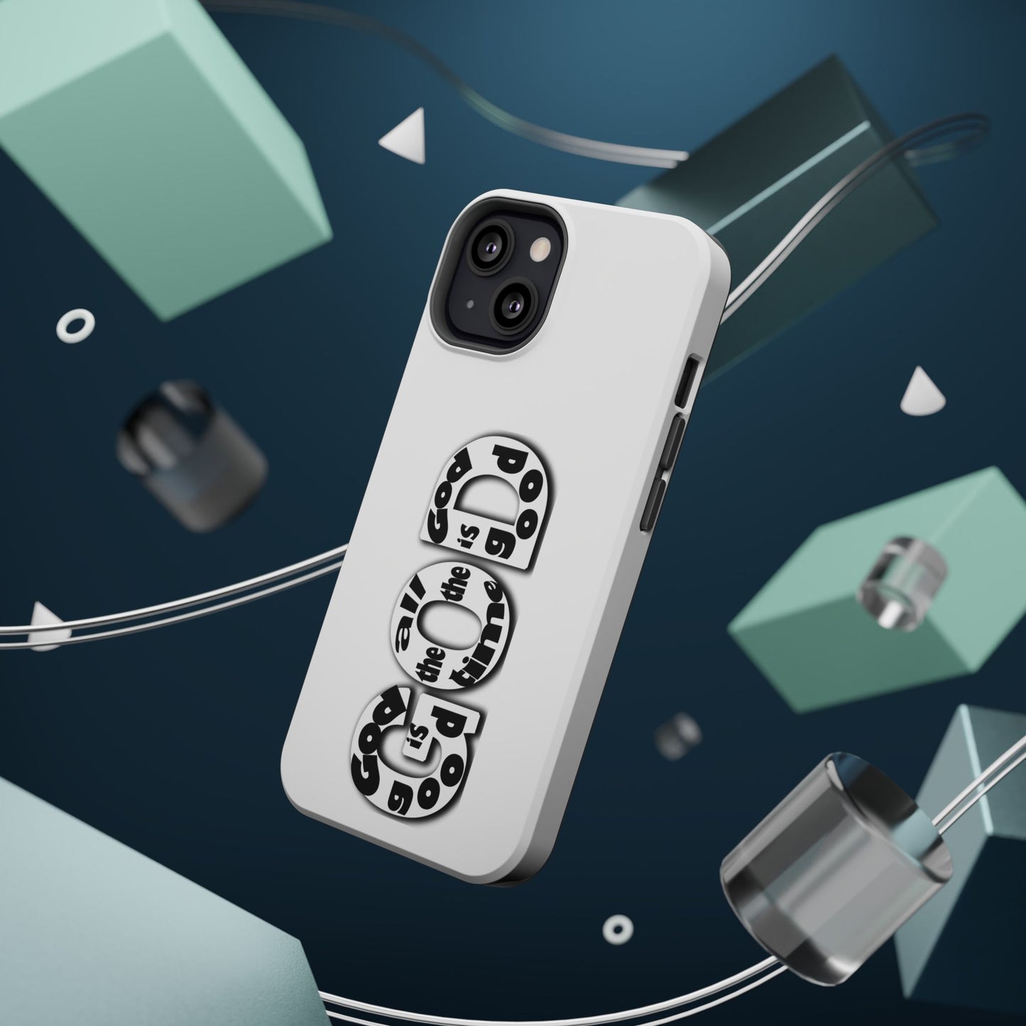 Impact-Resistant Magnetic Phone Case — "Good is the New Cool" Retro Text Design