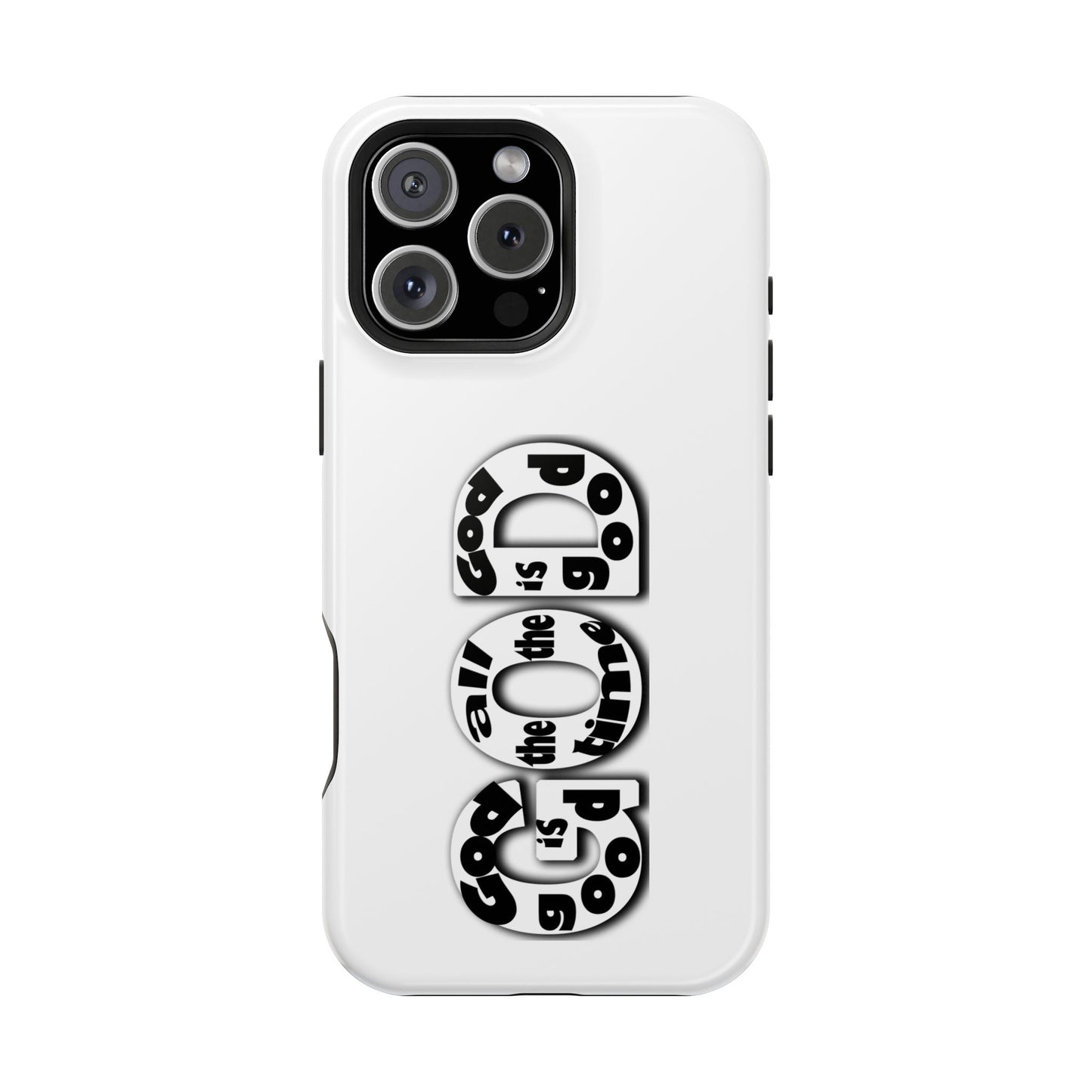 Impact-Resistant Magnetic Phone Case — "Good is the New Cool" Retro Text Design