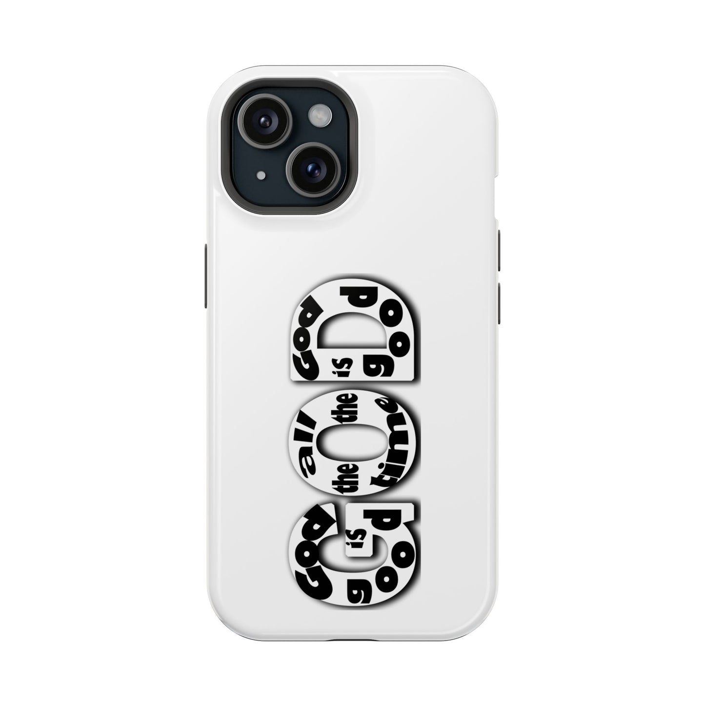 Impact-Resistant Magnetic Phone Case — "Good is the New Cool" Retro Text Design