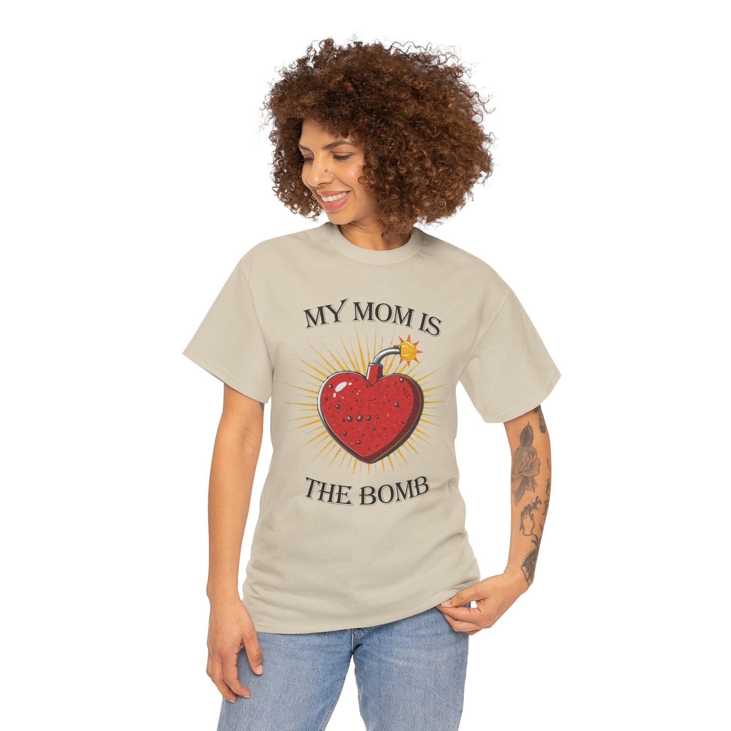 My Mom Is The Bomb T-Shirt — Cute Heart Bomb Mother's Day Tee