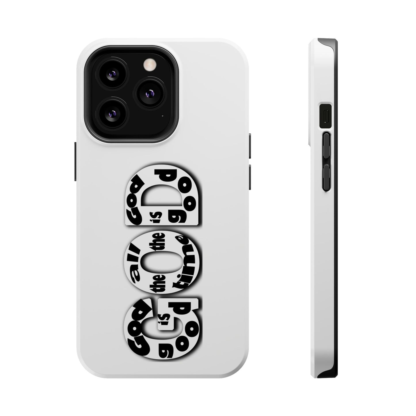 Impact-Resistant Magnetic Phone Case — "Good is the New Cool" Retro Text Design