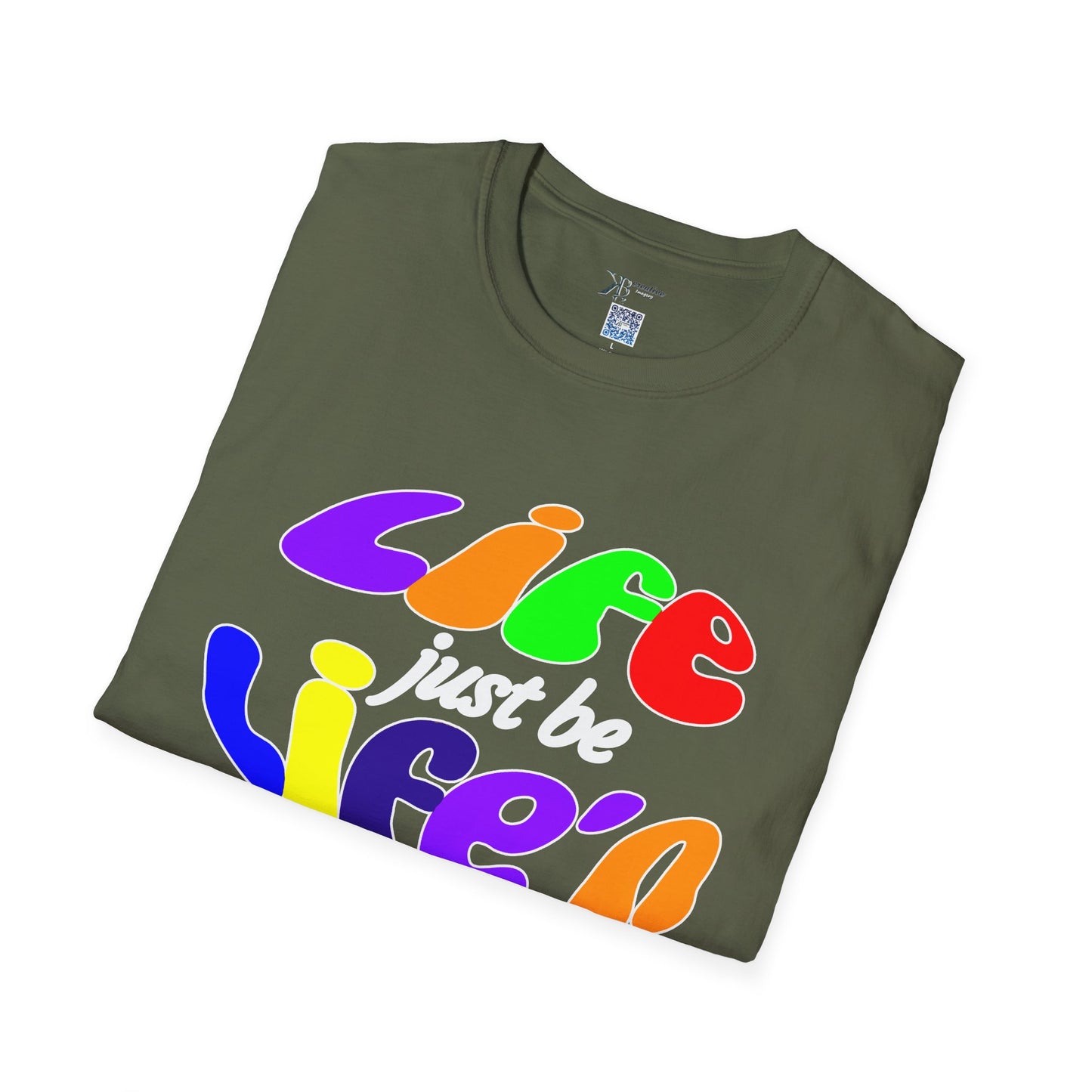 Life Just Be Life'n Tee (dark/VIBGYOR )