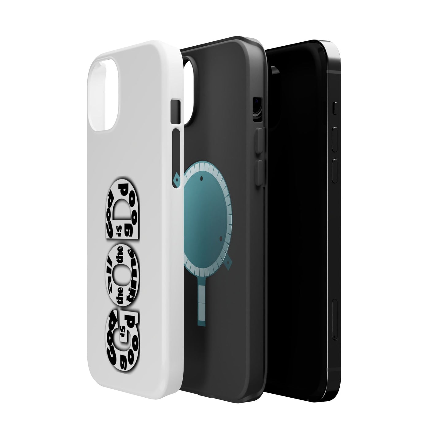 Impact-Resistant Magnetic Phone Case — "Good is the New Cool" Retro Text Design