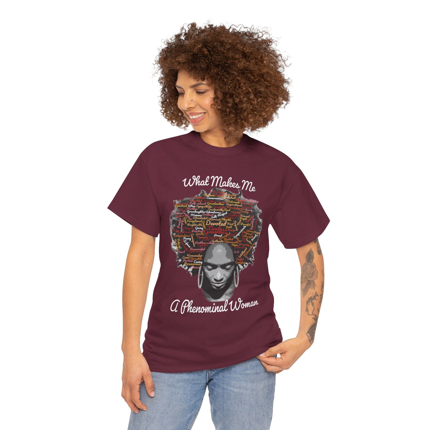 Afrocentric Mindscape T-Shirt — Afro Hair Collage Graphic Tee